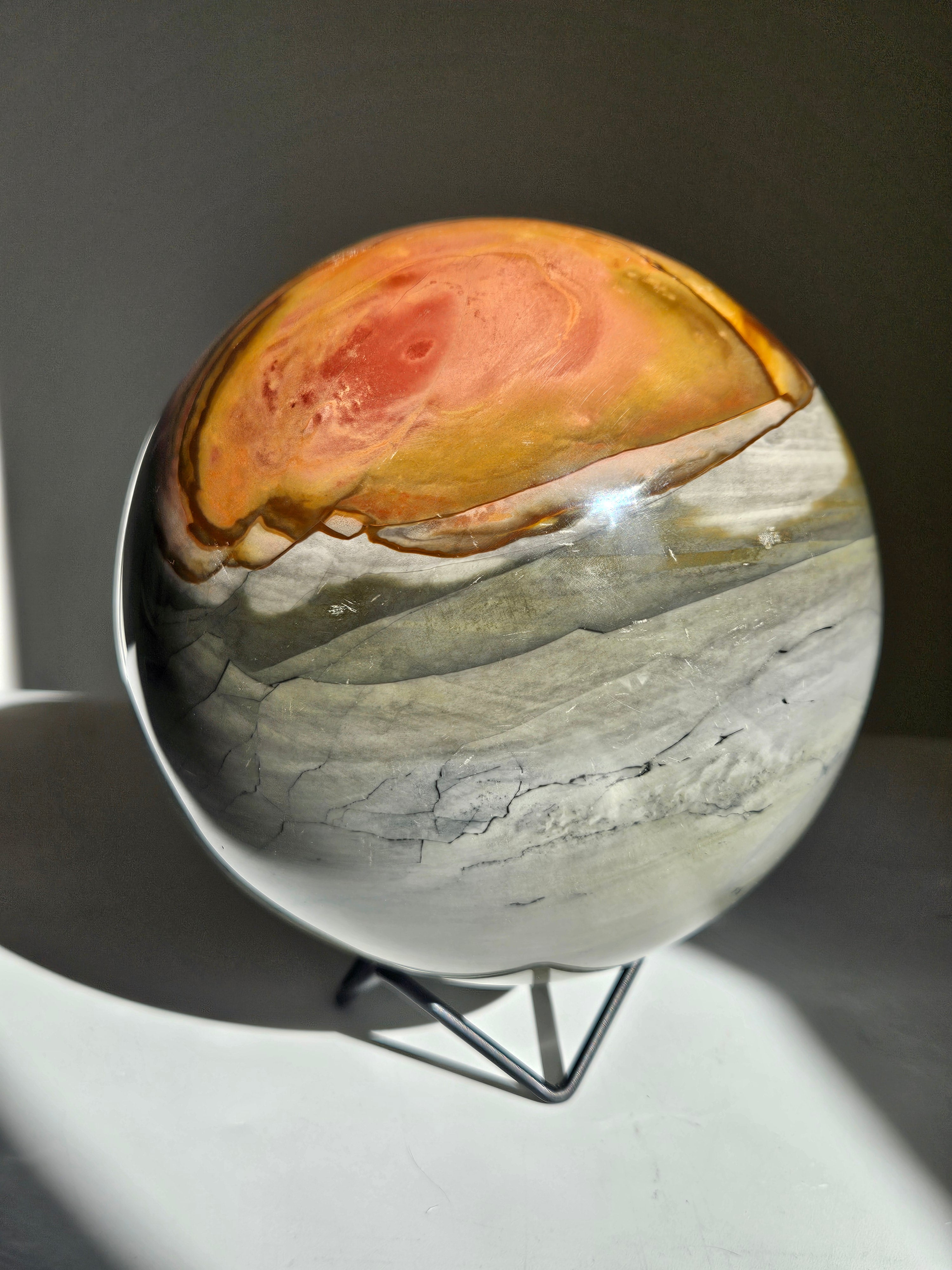Polychrome Jasper Statement Sphere