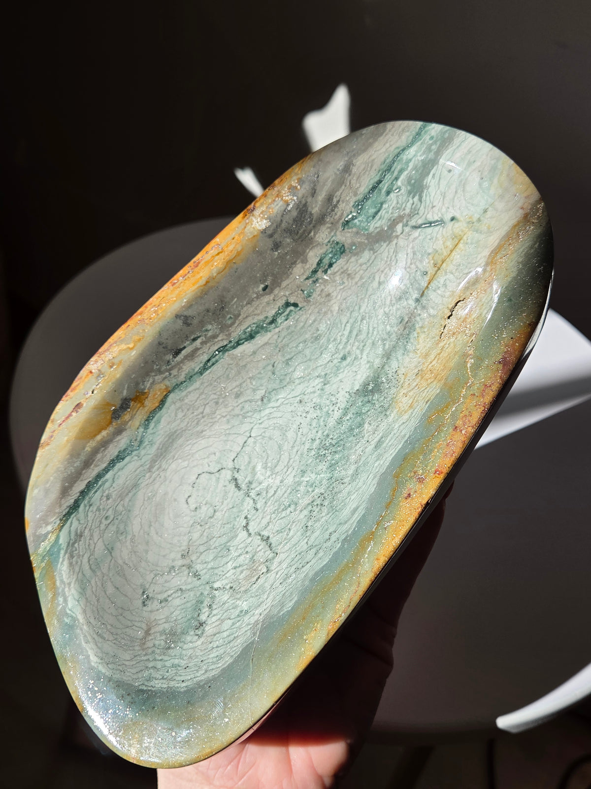 Polychrome Jasper Bowl 020