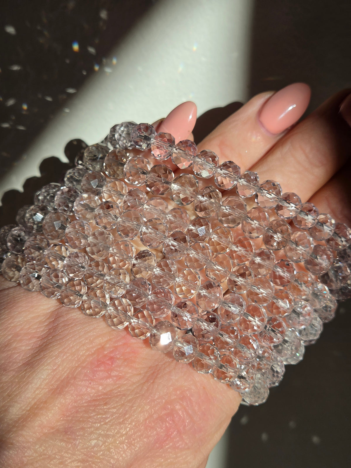 Faceted Amethyst Bracelet | 7mm