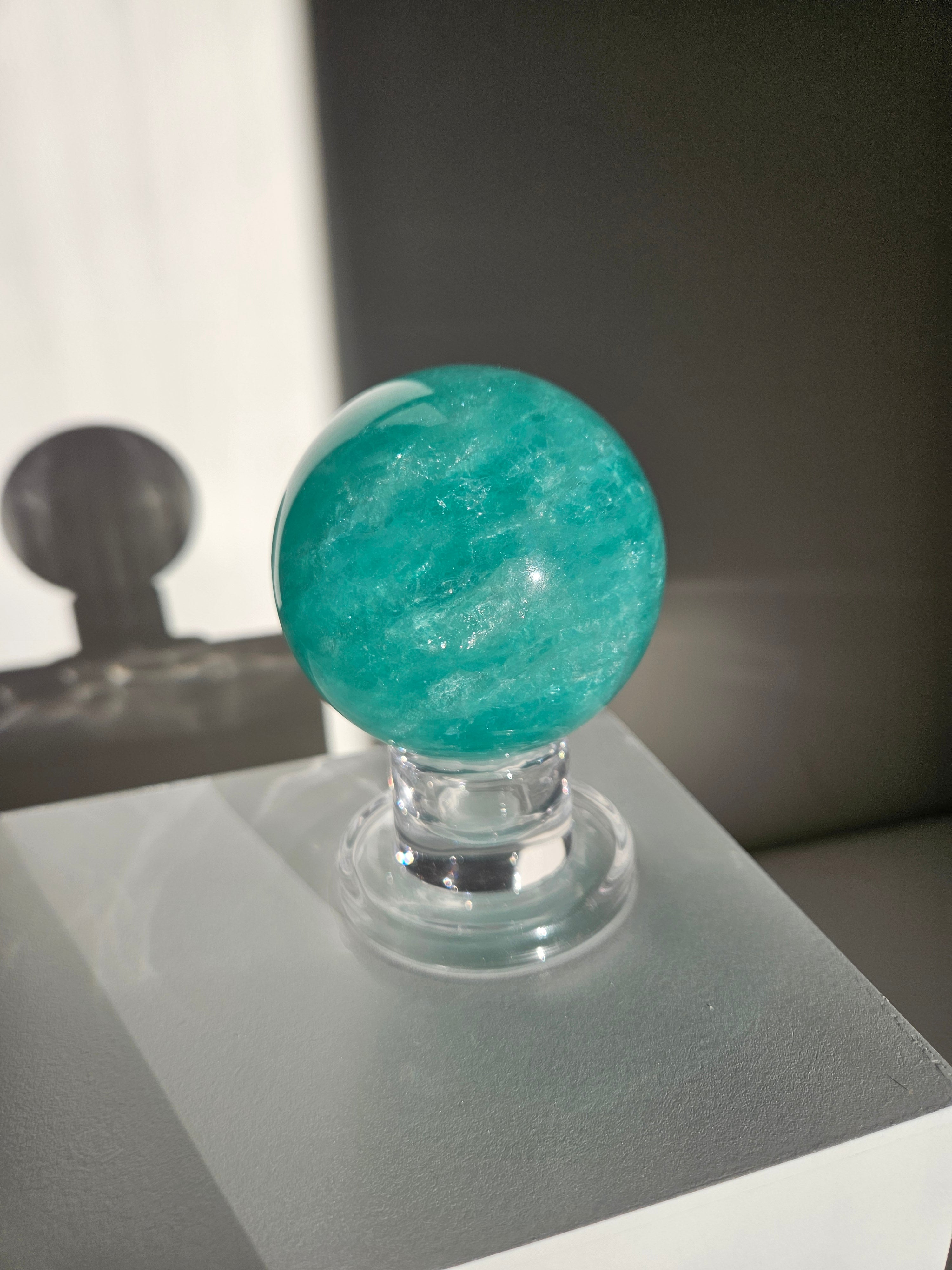 Green Fluorite Sphere 007