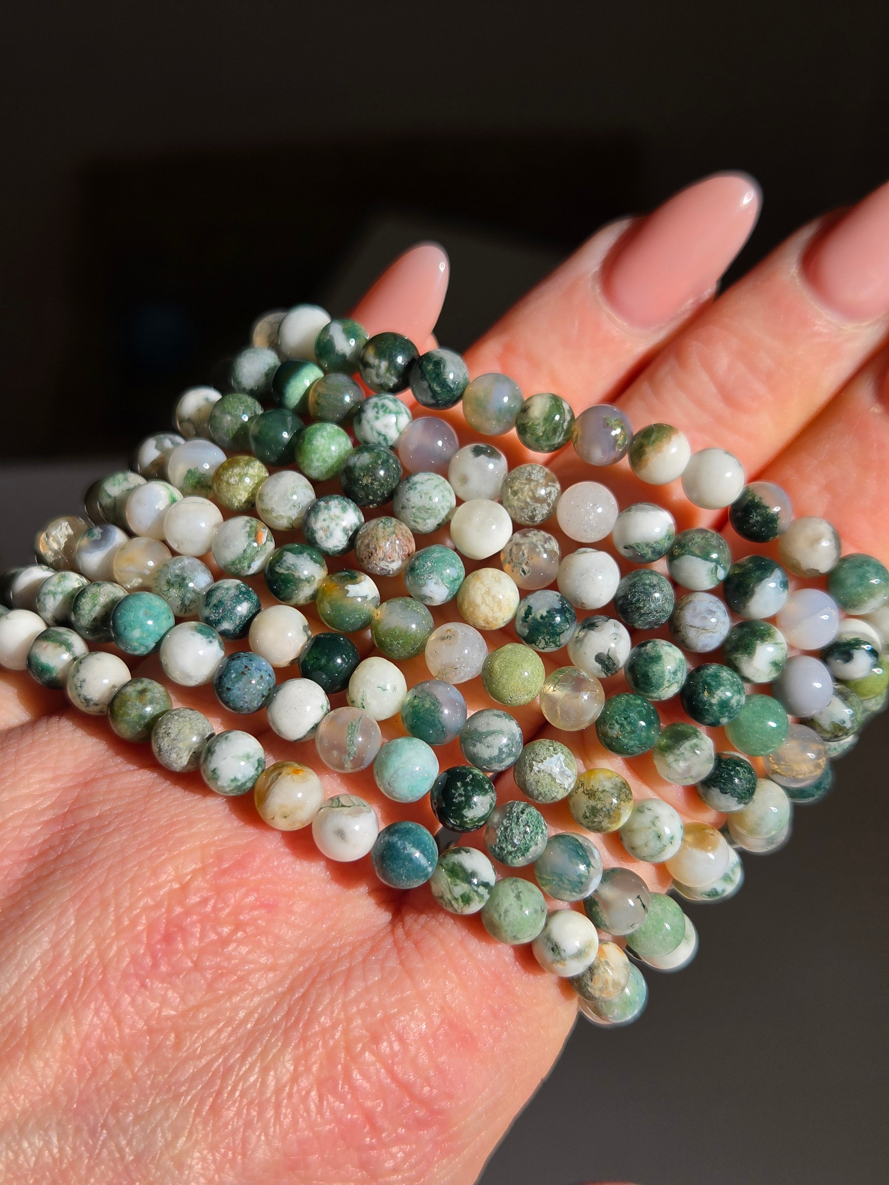 Tree Agate Bracelet | 6mm