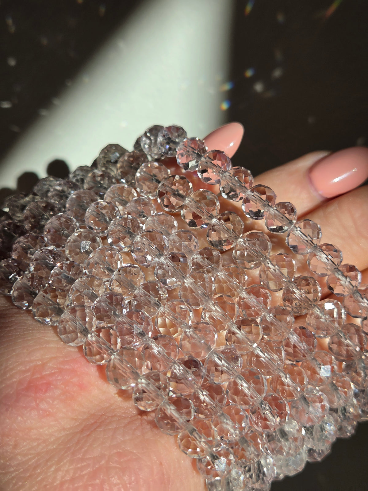 Faceted Amethyst Bracelet | 7mm