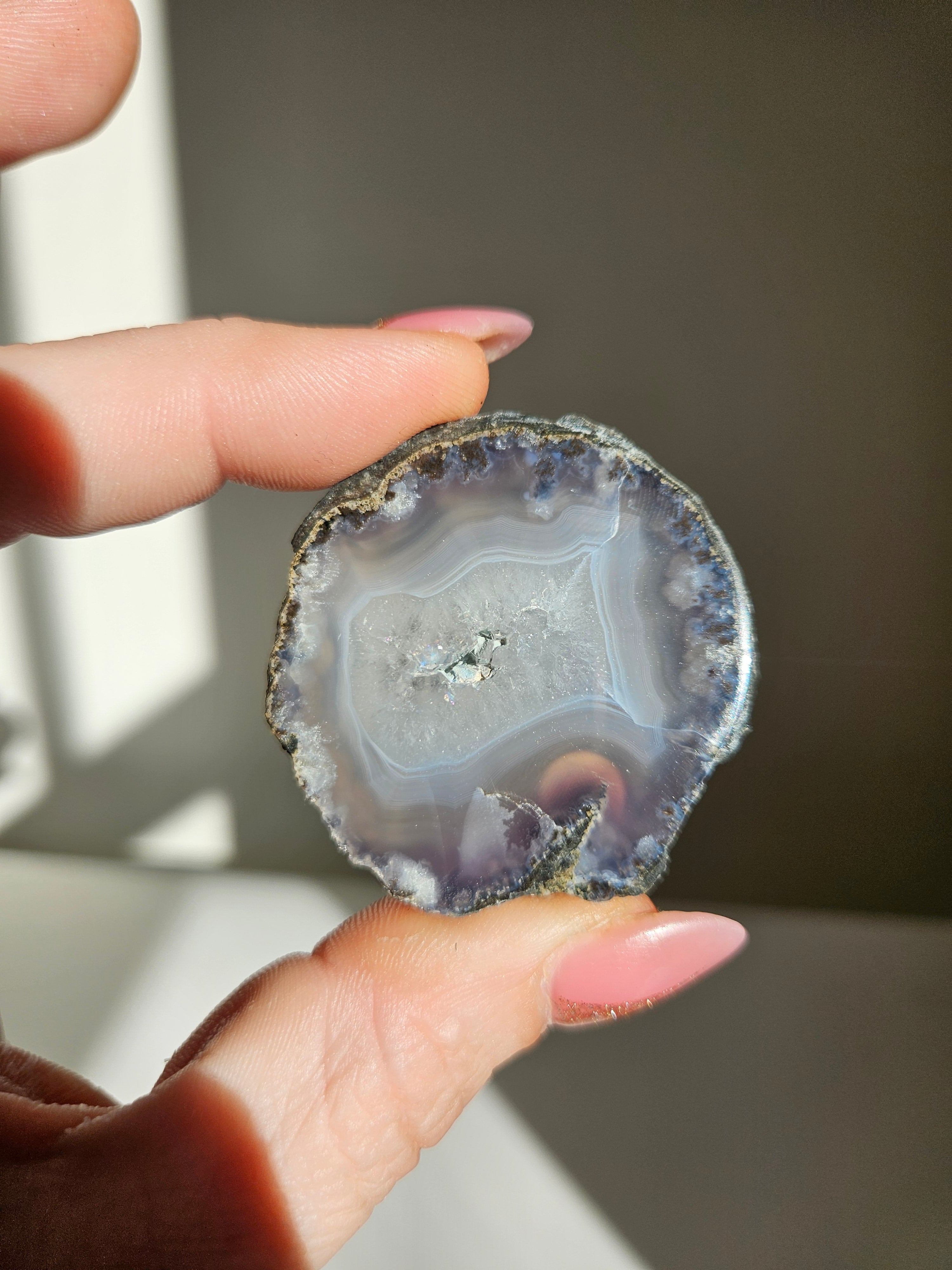 Purple Moss Agate Slab 004