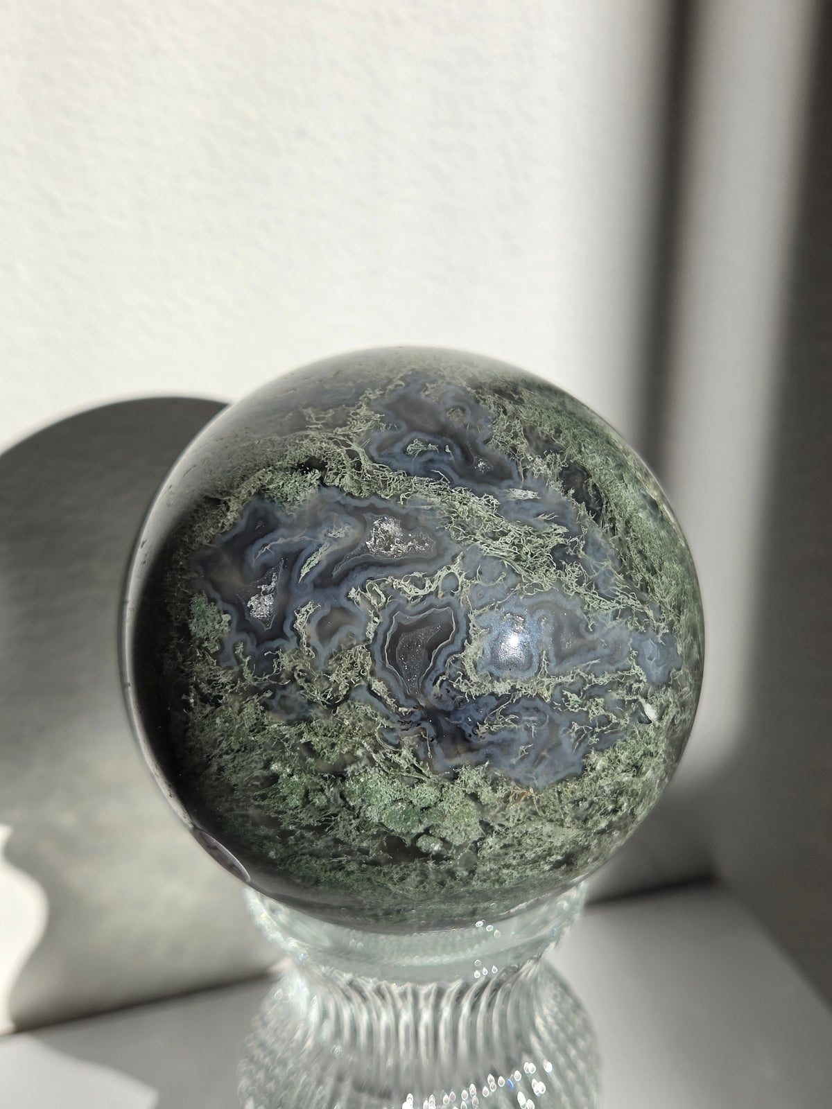 Moss Agate Sphere 003