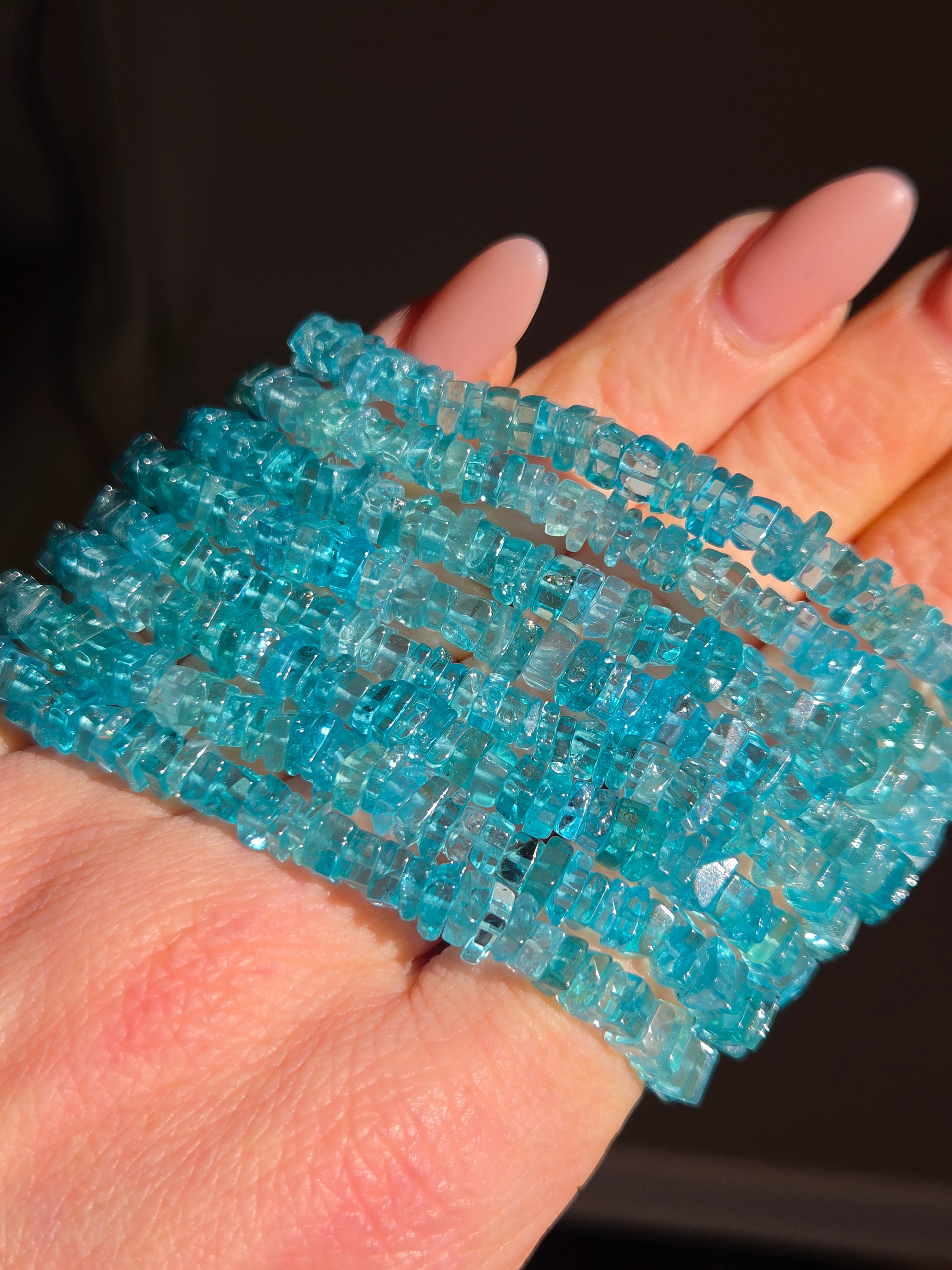 Gem Blue Apatite Bracelet | 6mm