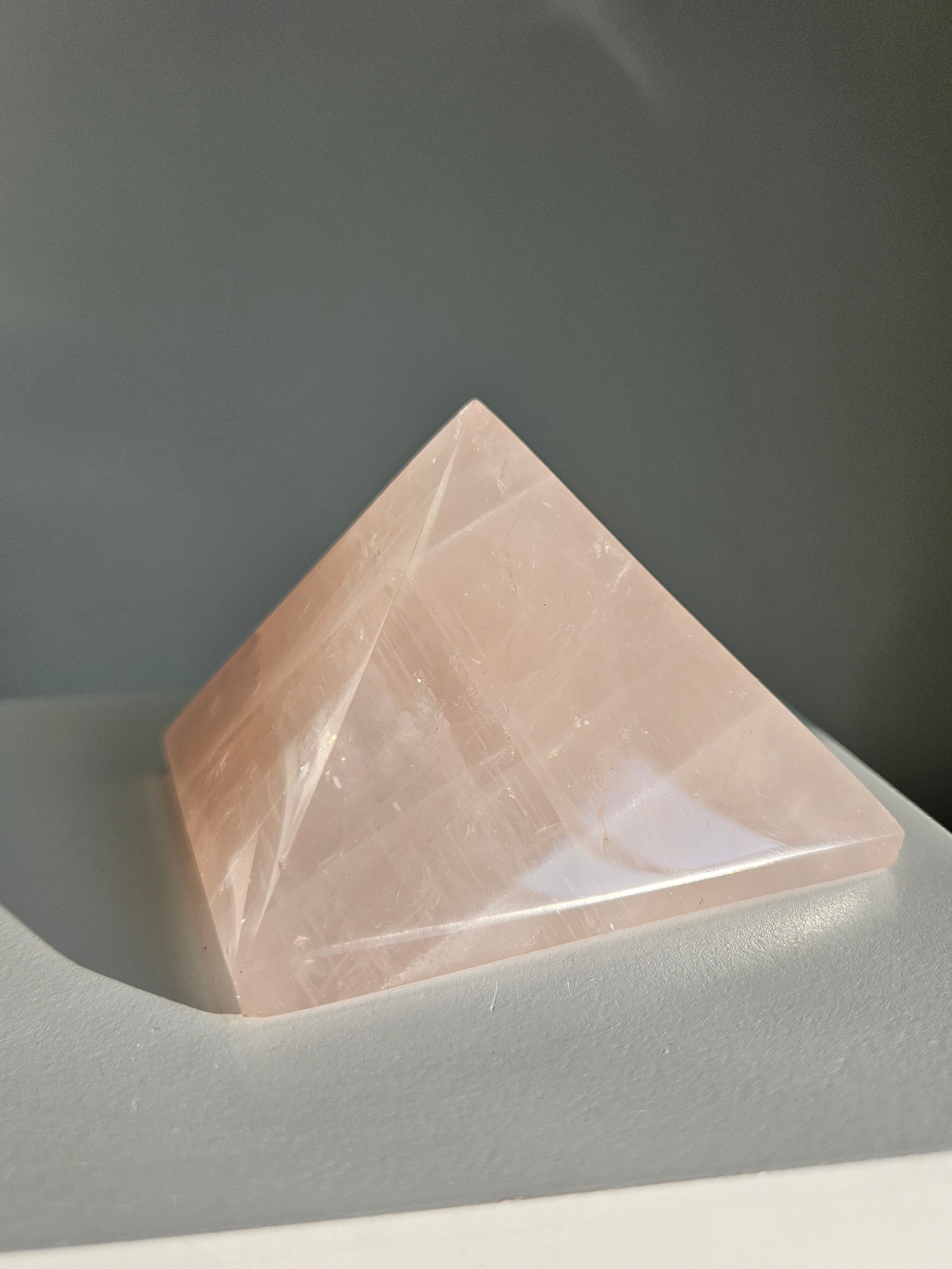 Rose Quartz Pyramid 002