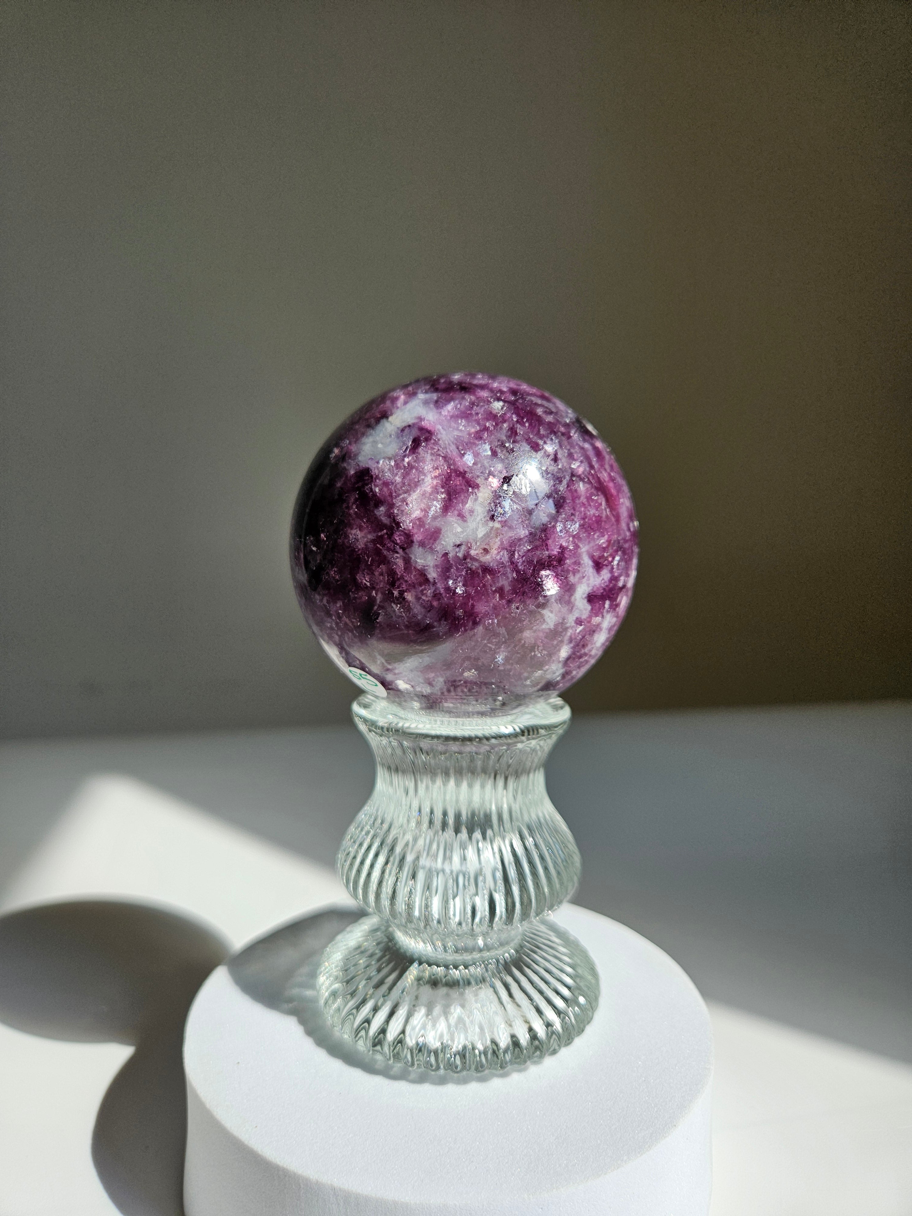 Lepidolite Sphere 004