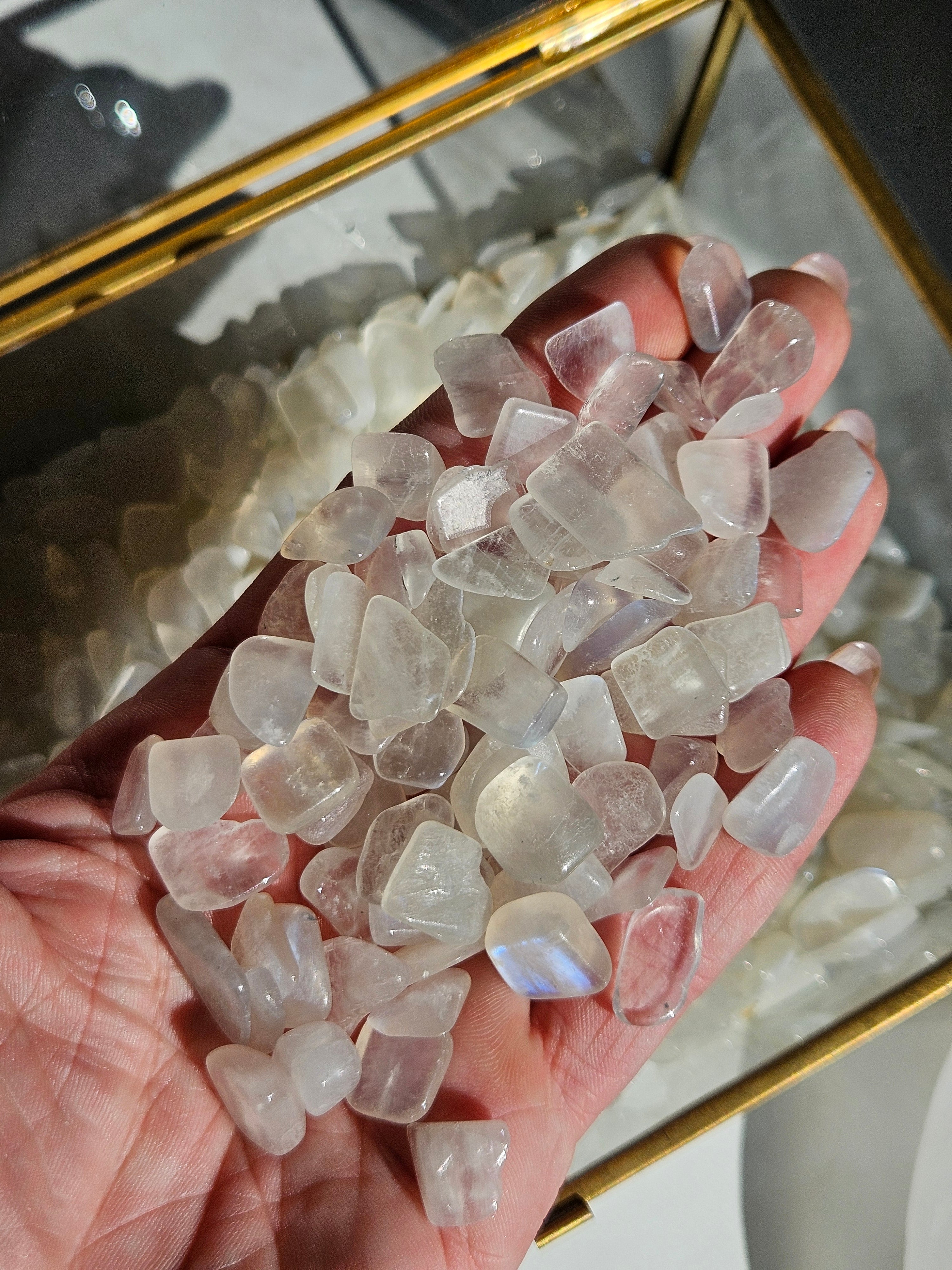 White Moonstone Chips