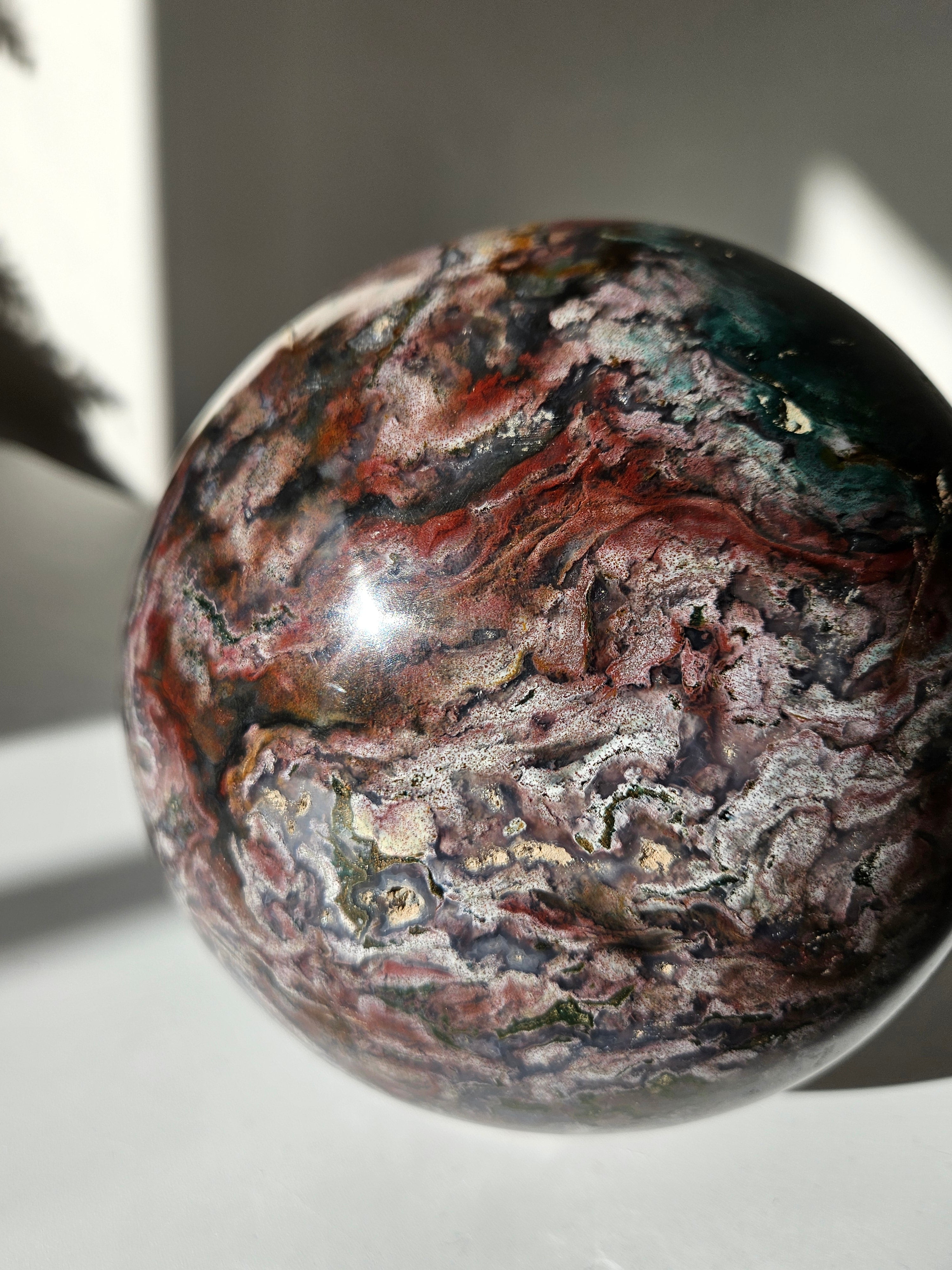 Sea Jasper Statement Sphere