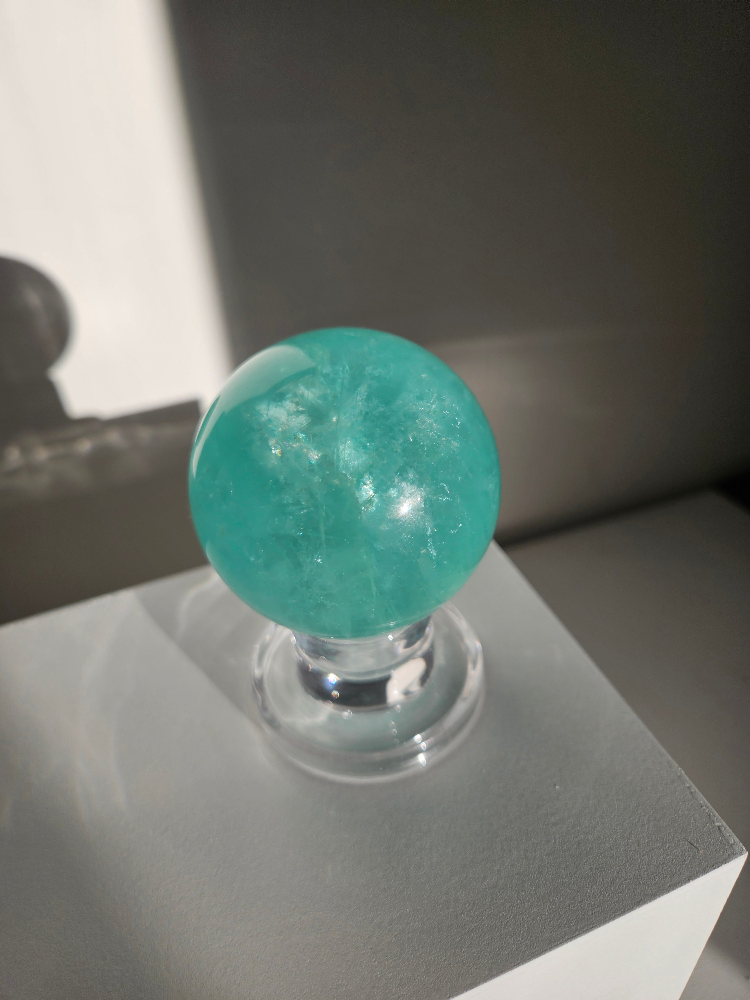 Green Fluorite Sphere 006