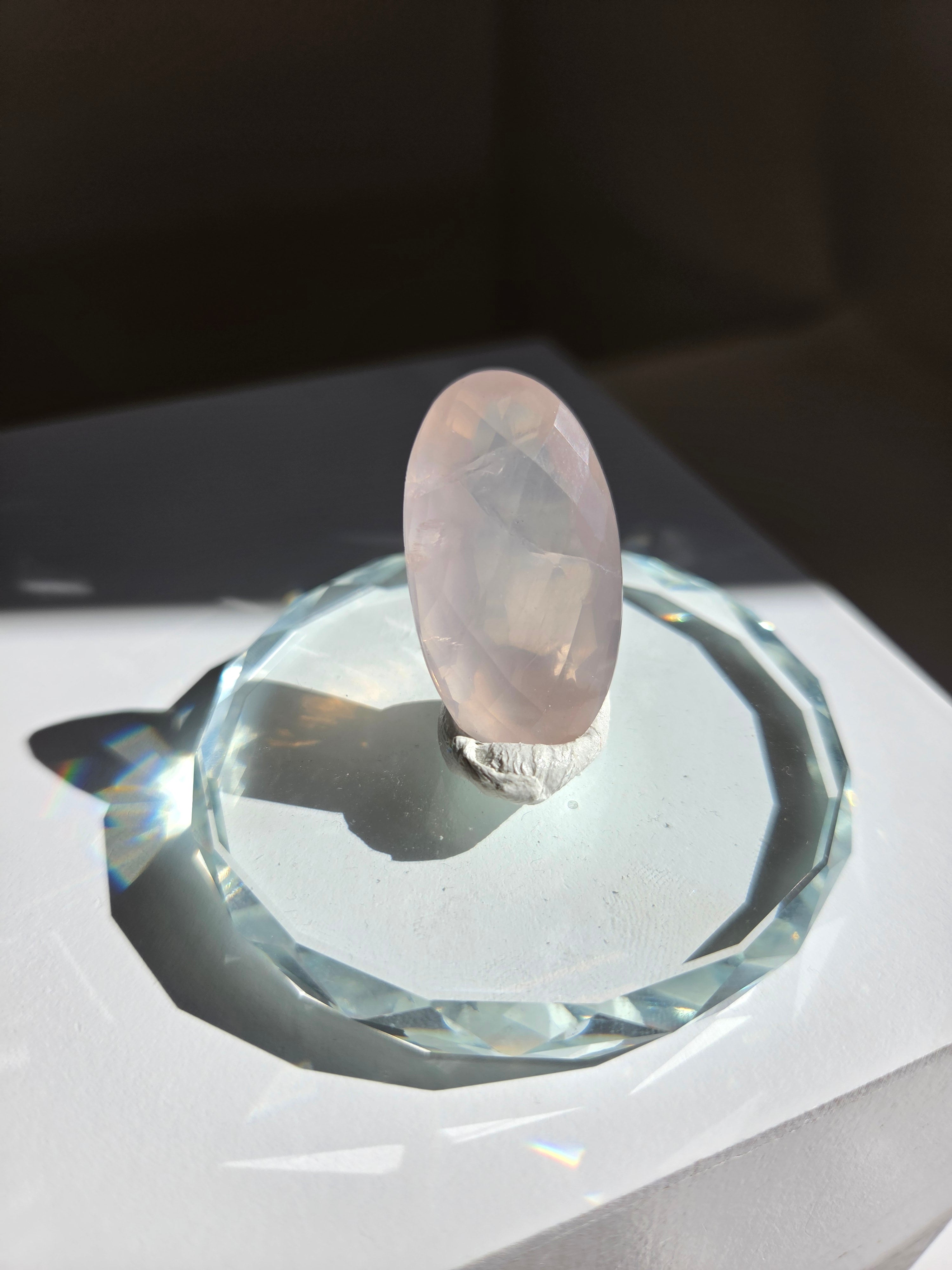 Faceted Rose Quartz 007