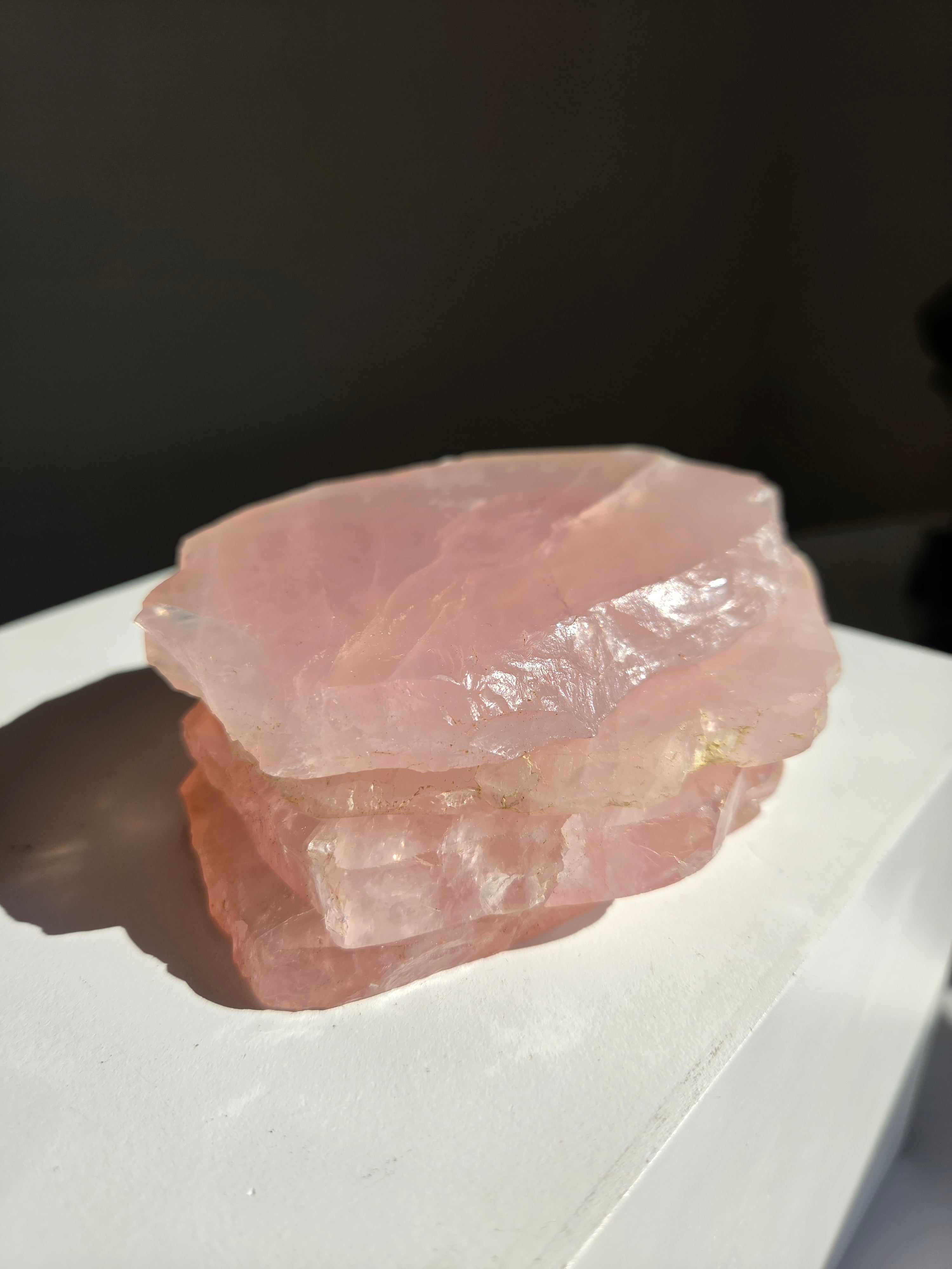 Rose Quartz Slab Set 004
