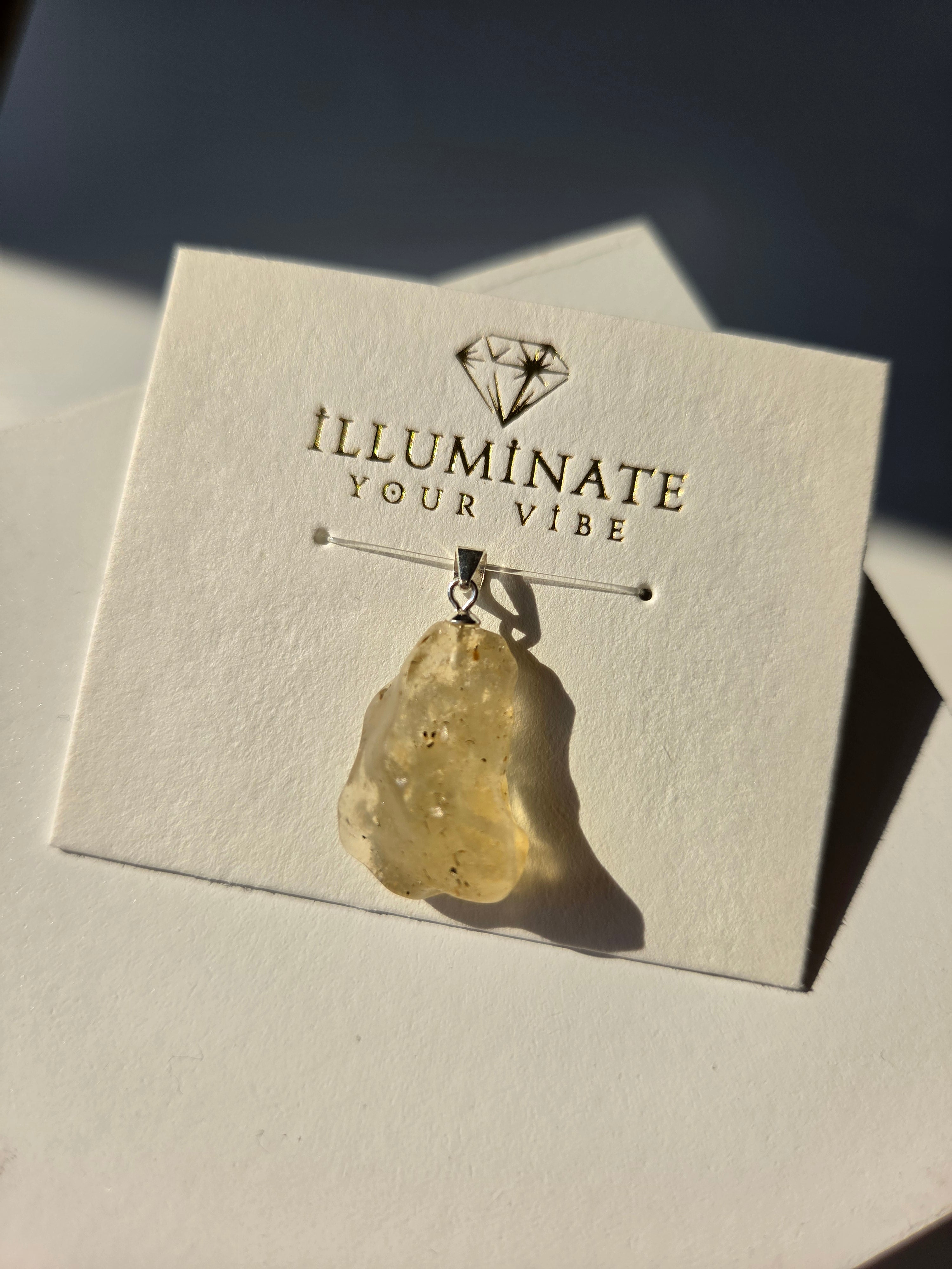 Libyan Desert Glass pendant 005