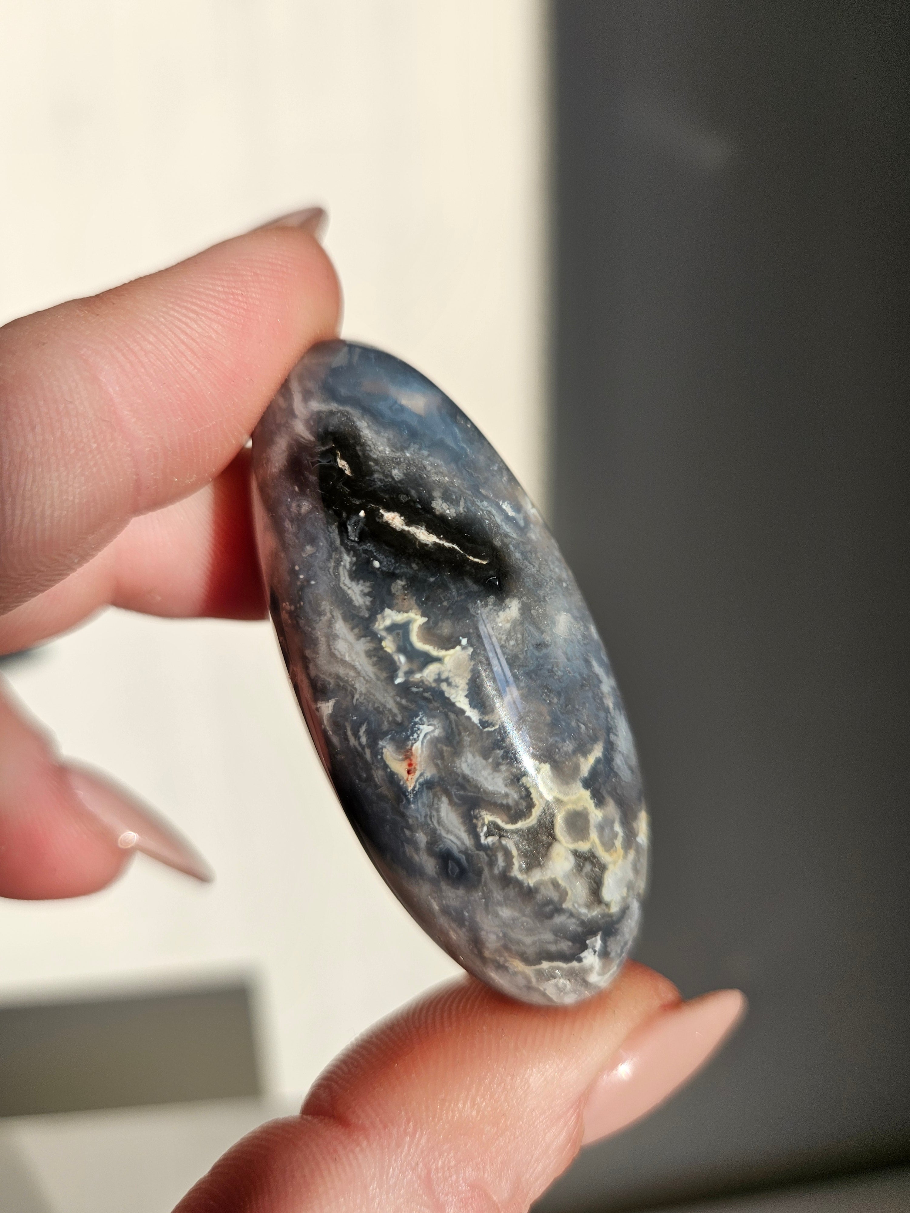 Pacific Blue Agate Shiva 010