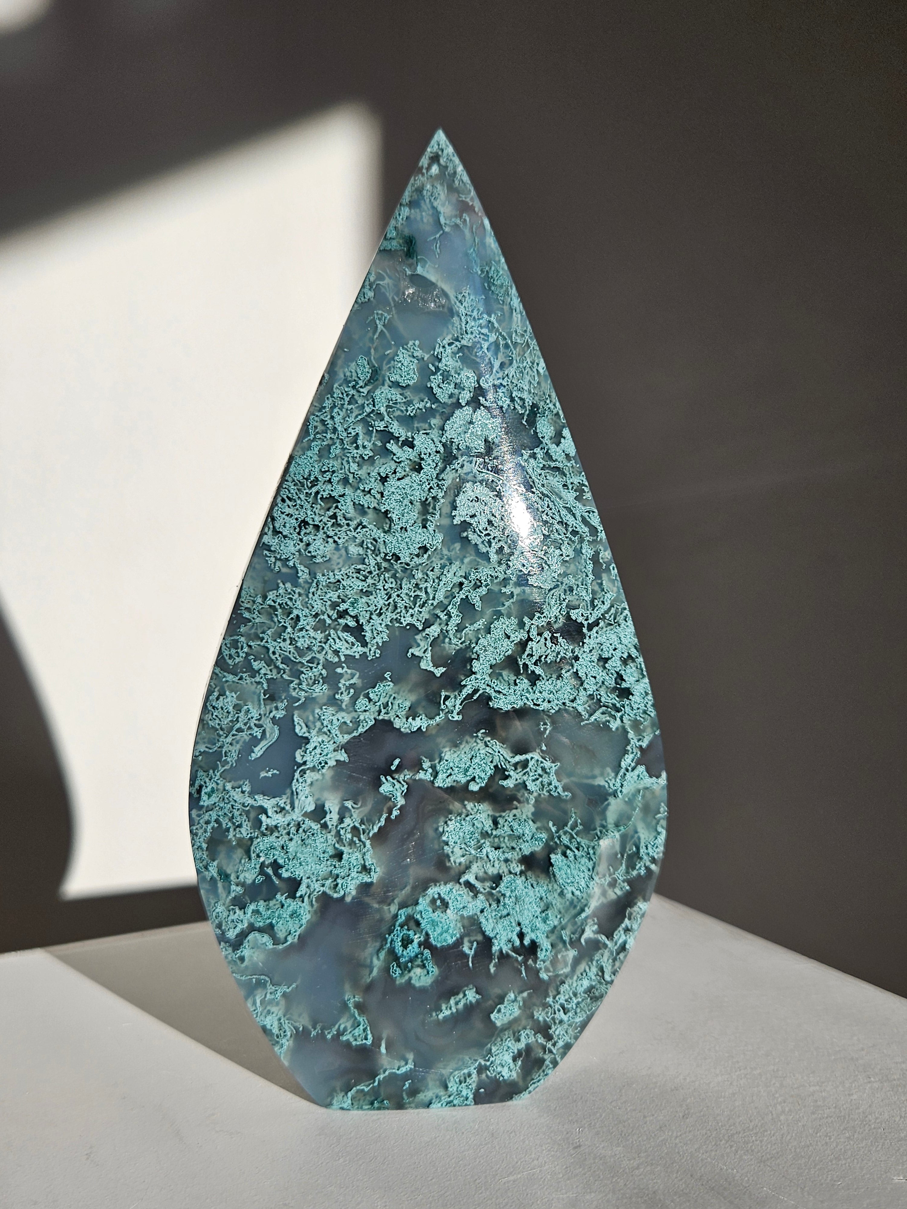 Moss Agate Flame 006