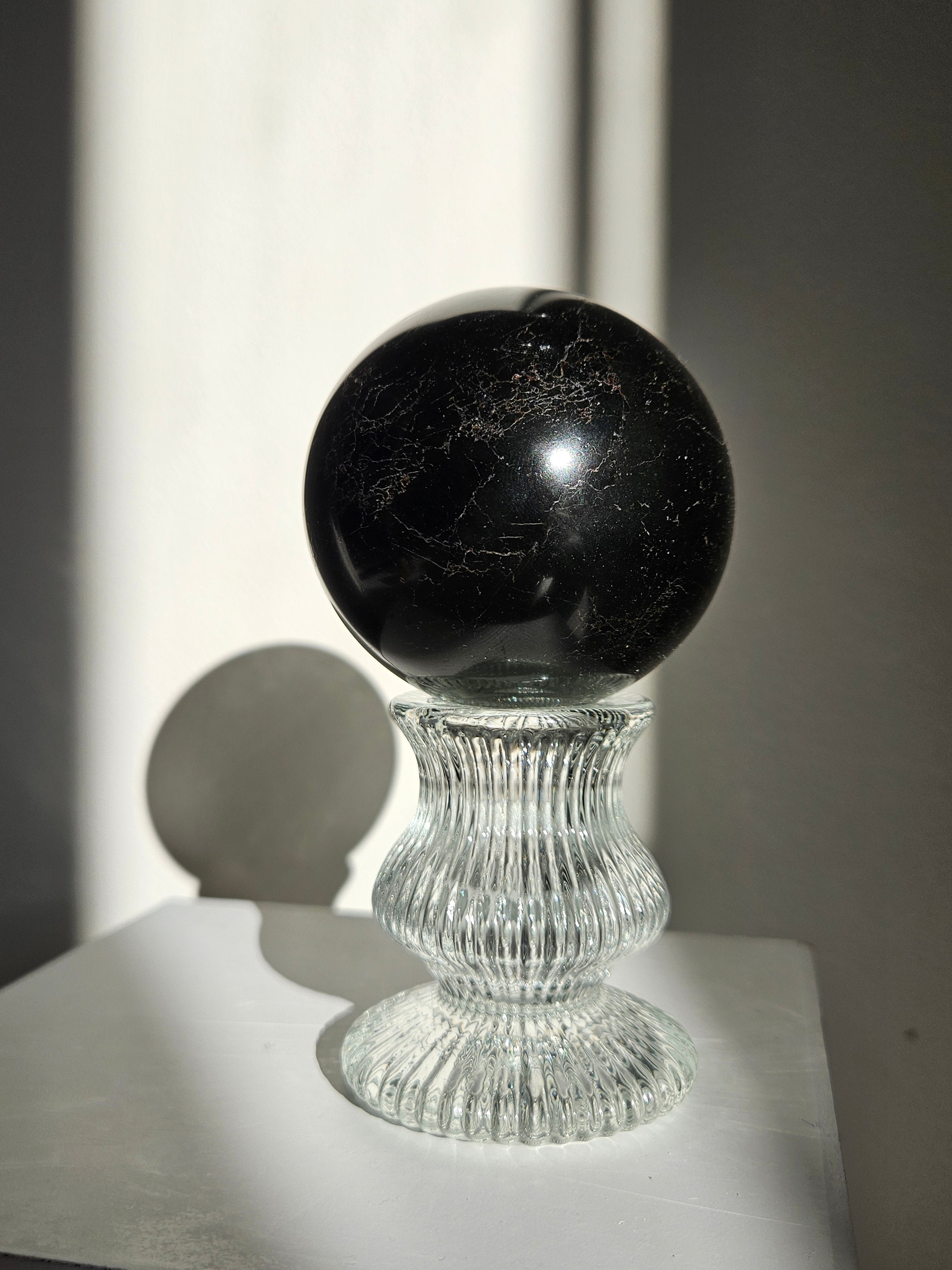 Black Tourmaline Sphere 003