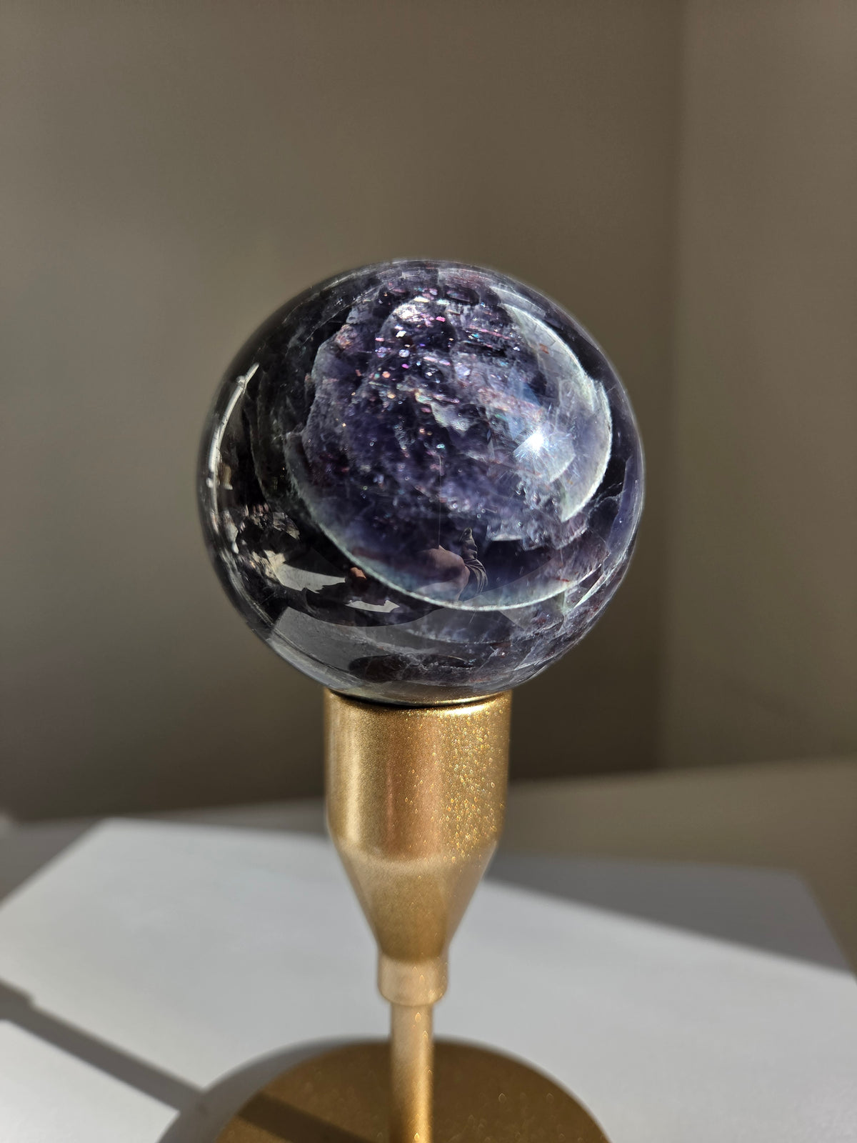 Iolite x Sunstone Sphere 005
