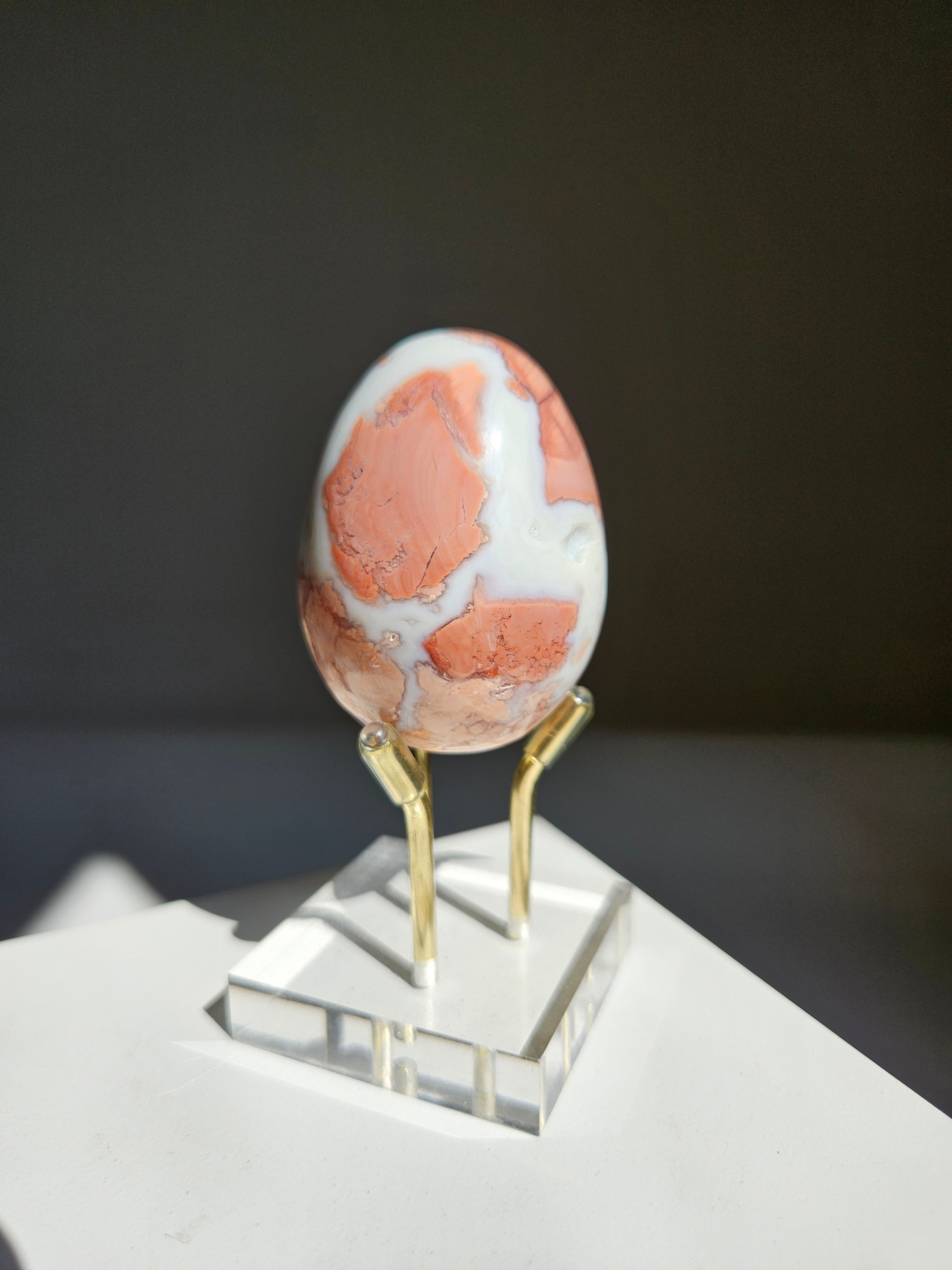Pink Agate Egg 001
