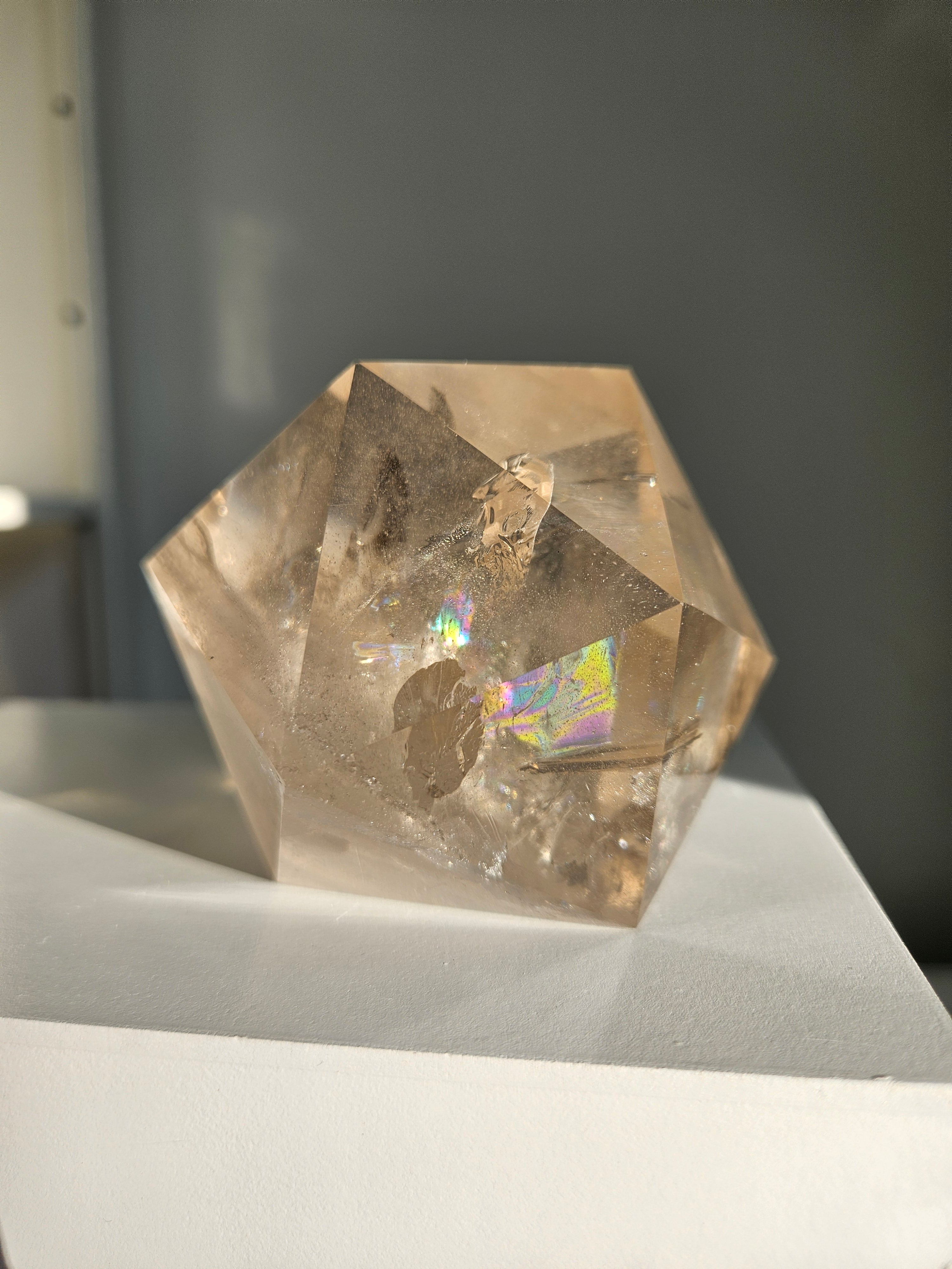 Smoky Quartz Icosahedron 003