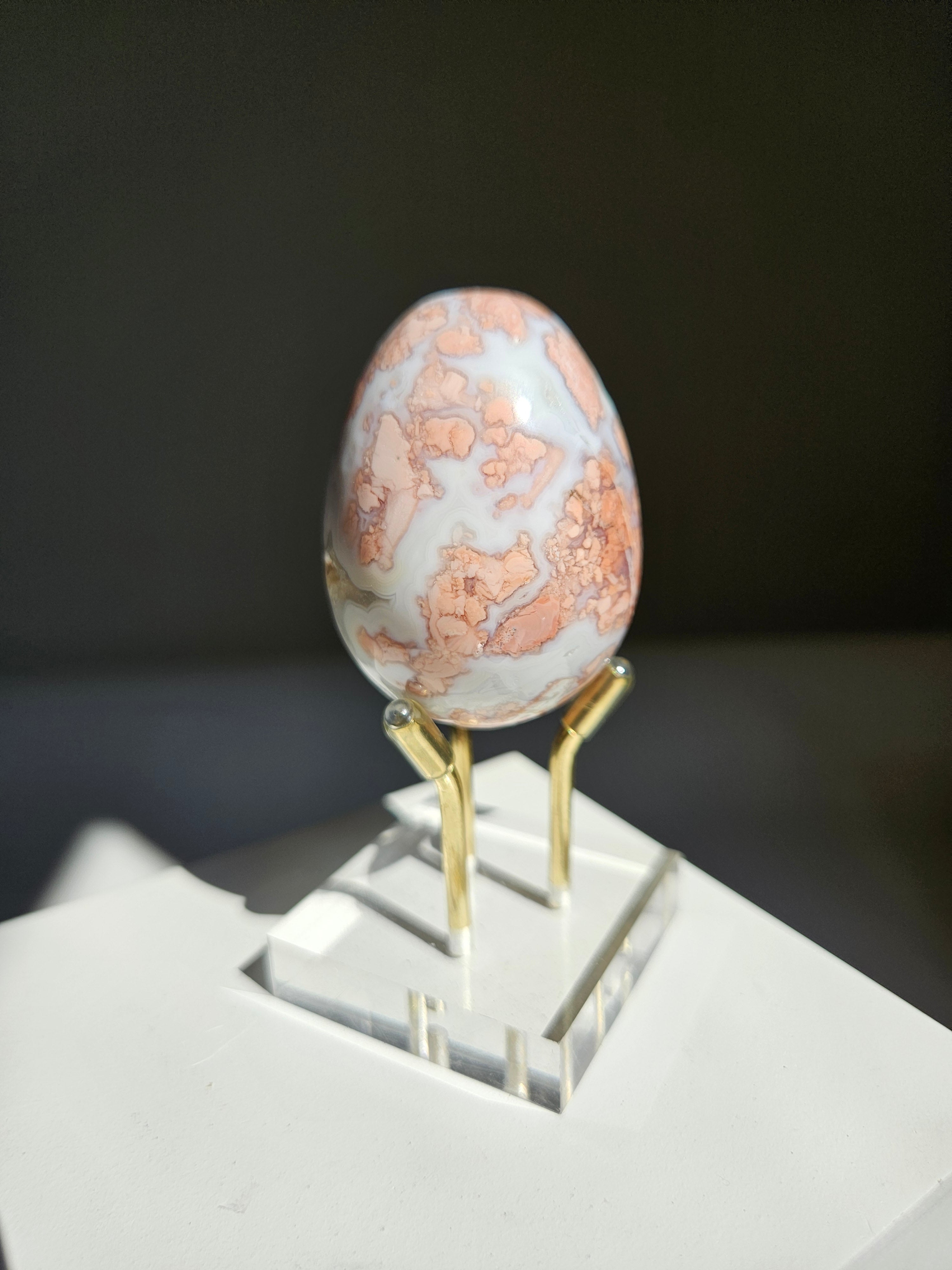 Pink Agate Egg 007