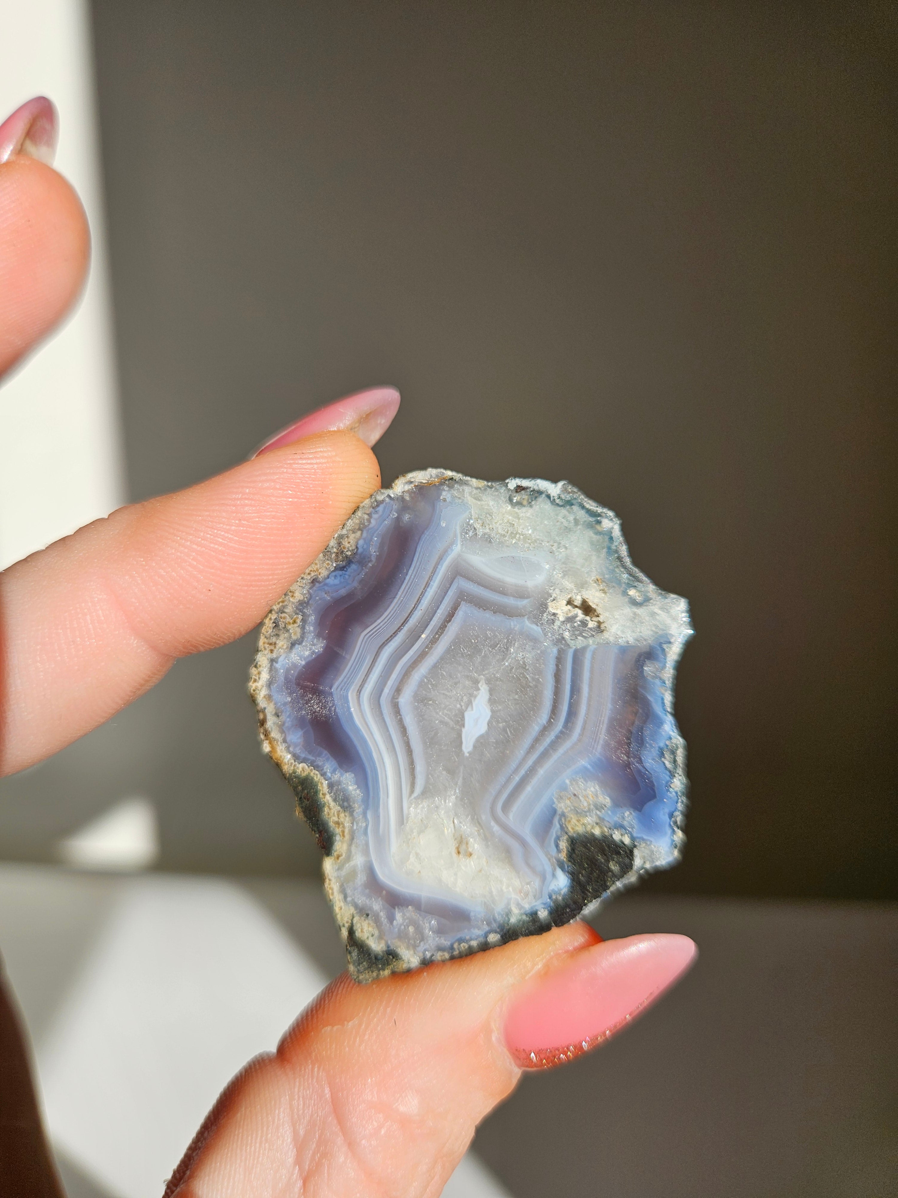 Purple Moss Agate Slab 007