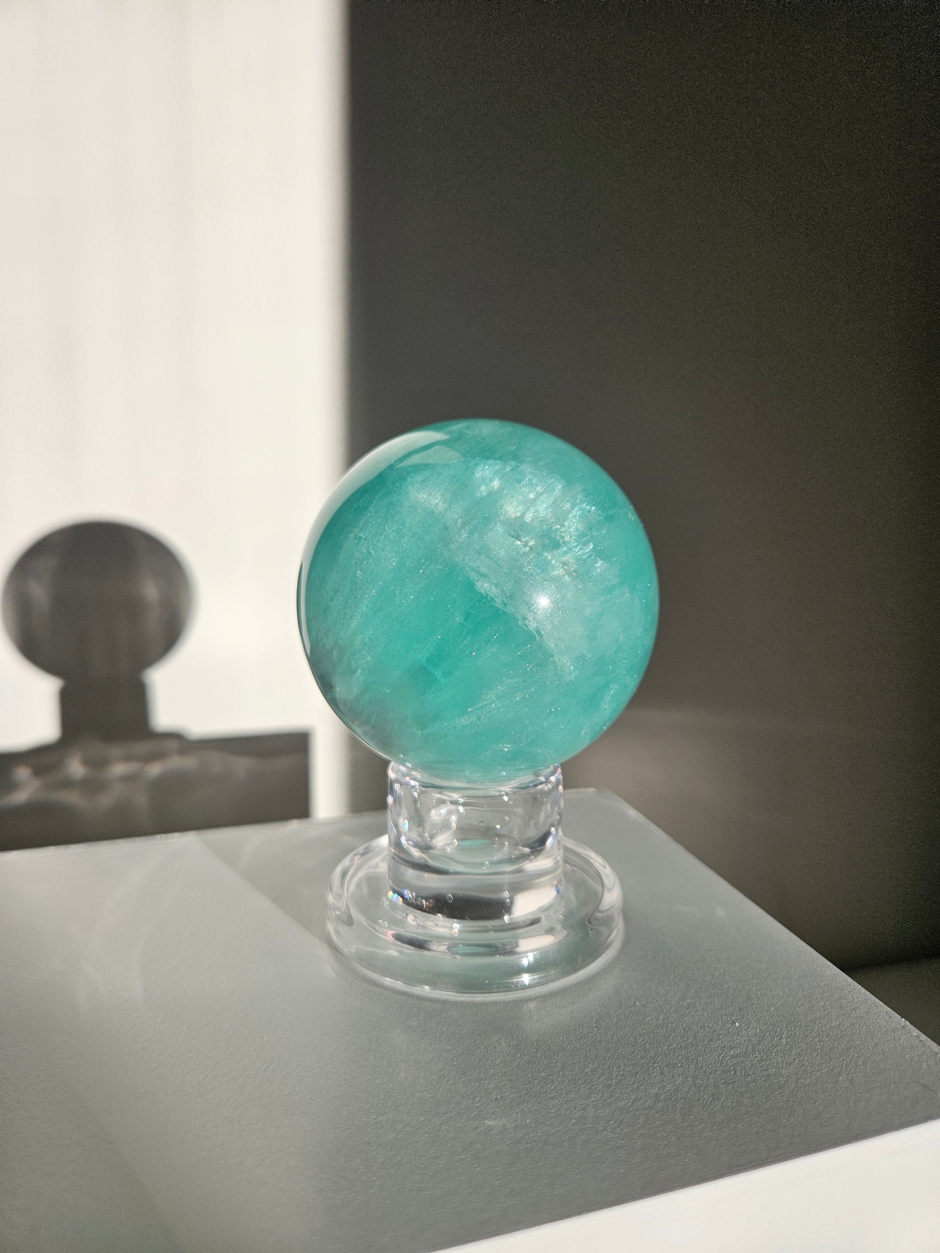Green Fluorite Sphere 005