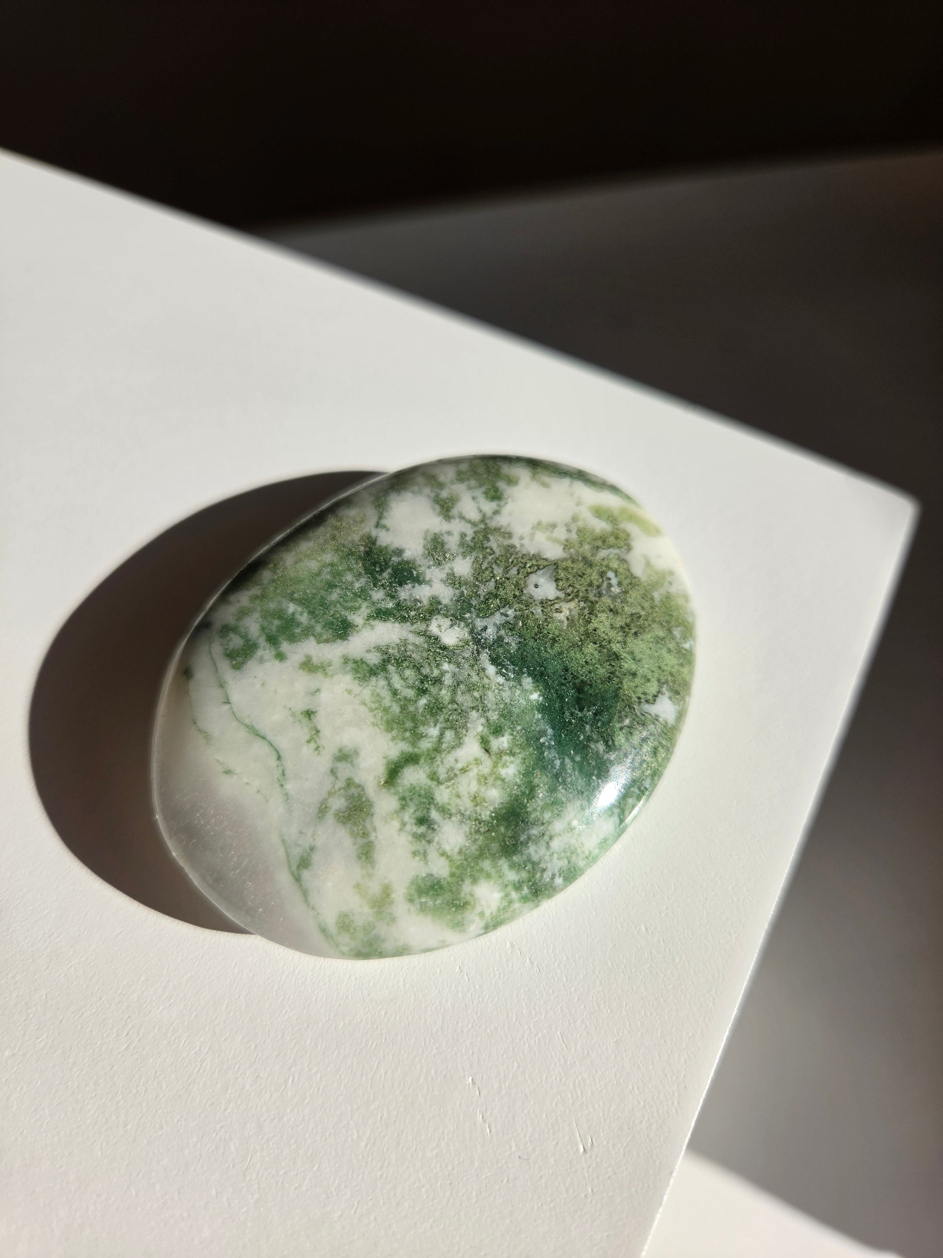 Tree Agate Palmstone 002