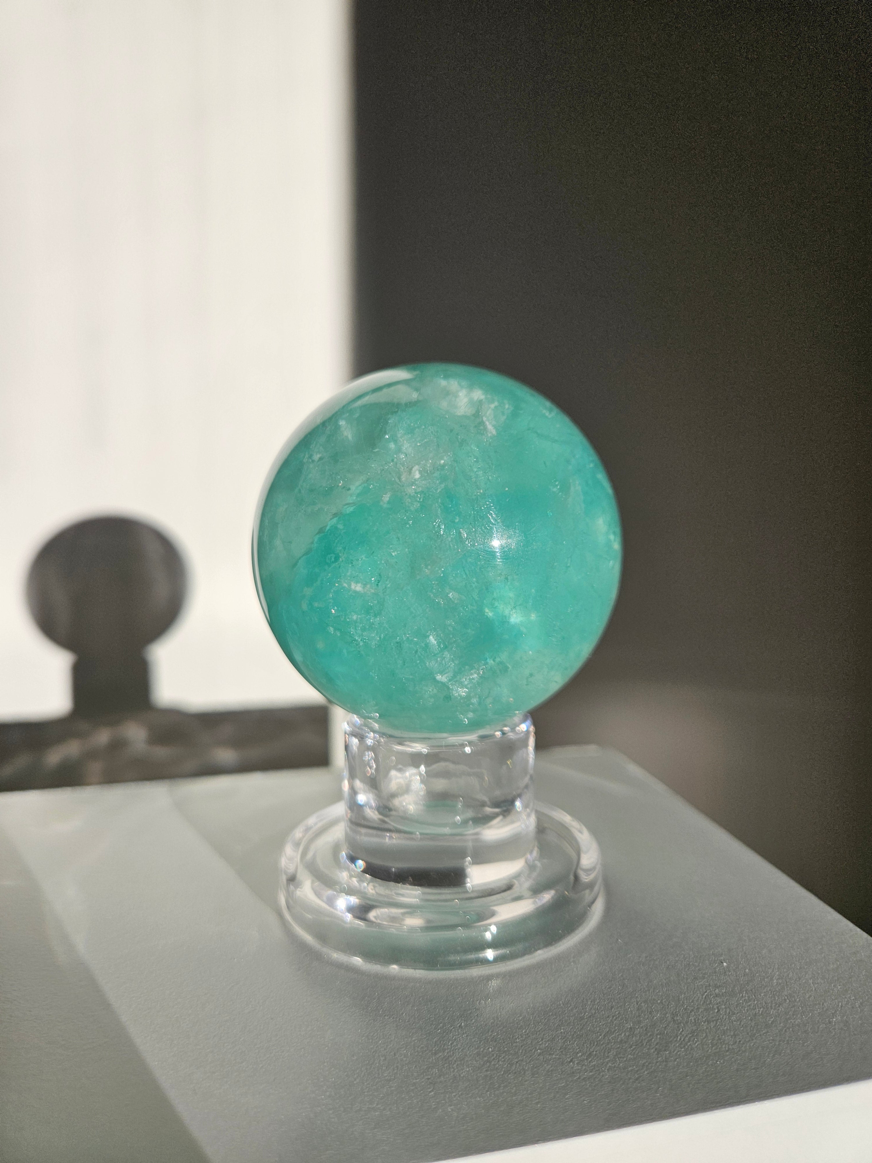 Green Fluorite Sphere 001