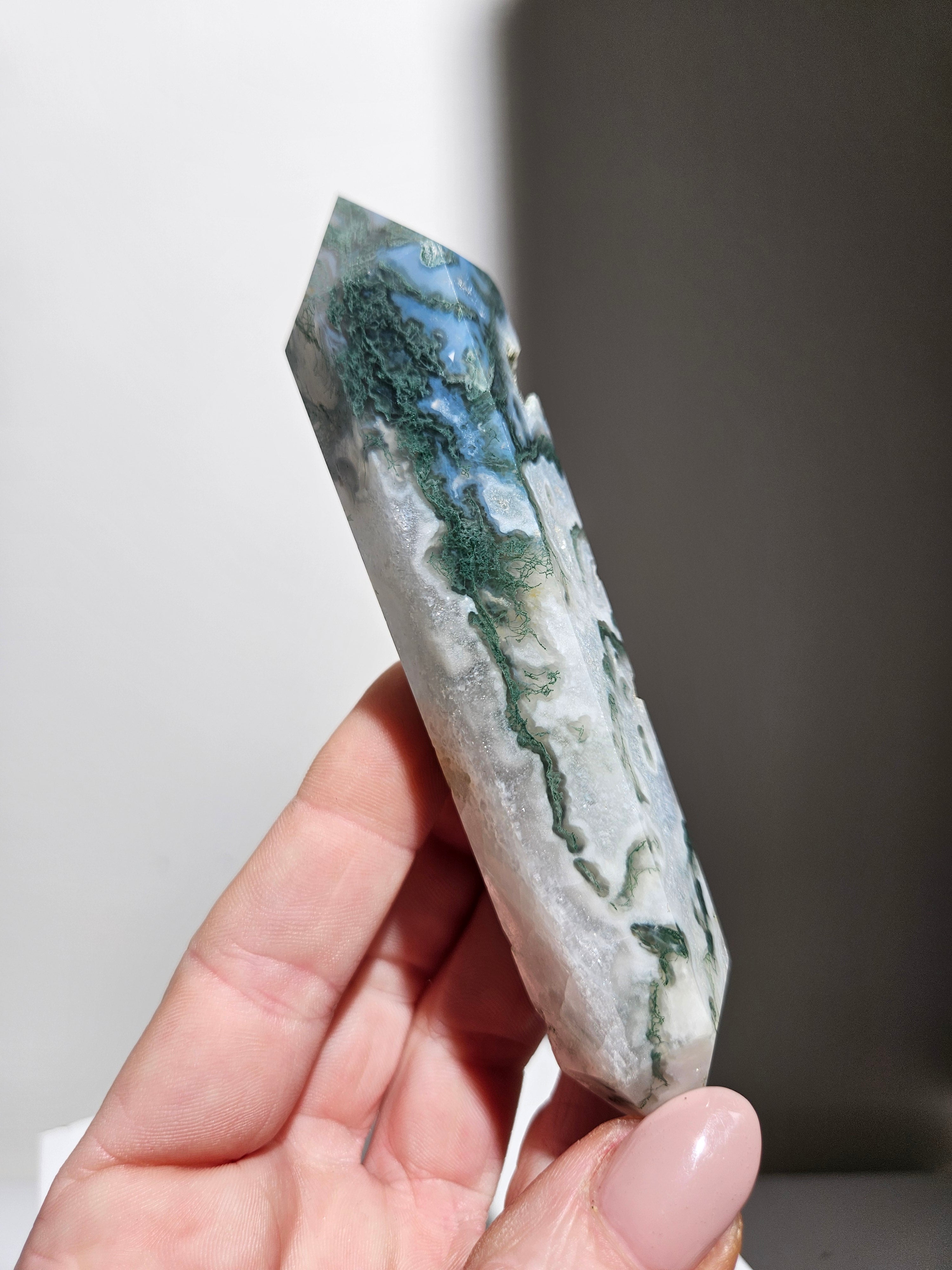 Moss Agate Wand 001