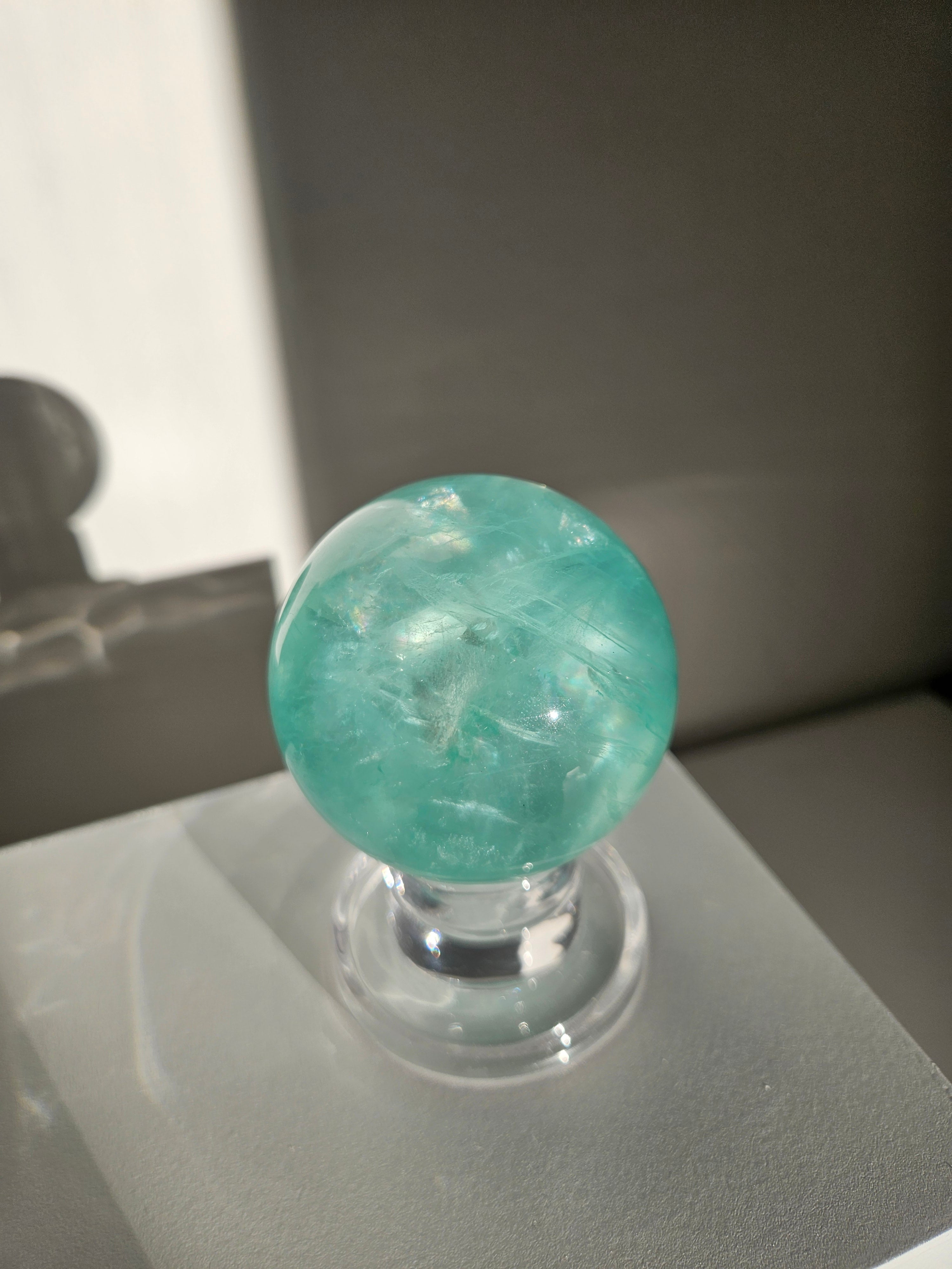 Green Fluorite Sphere 003
