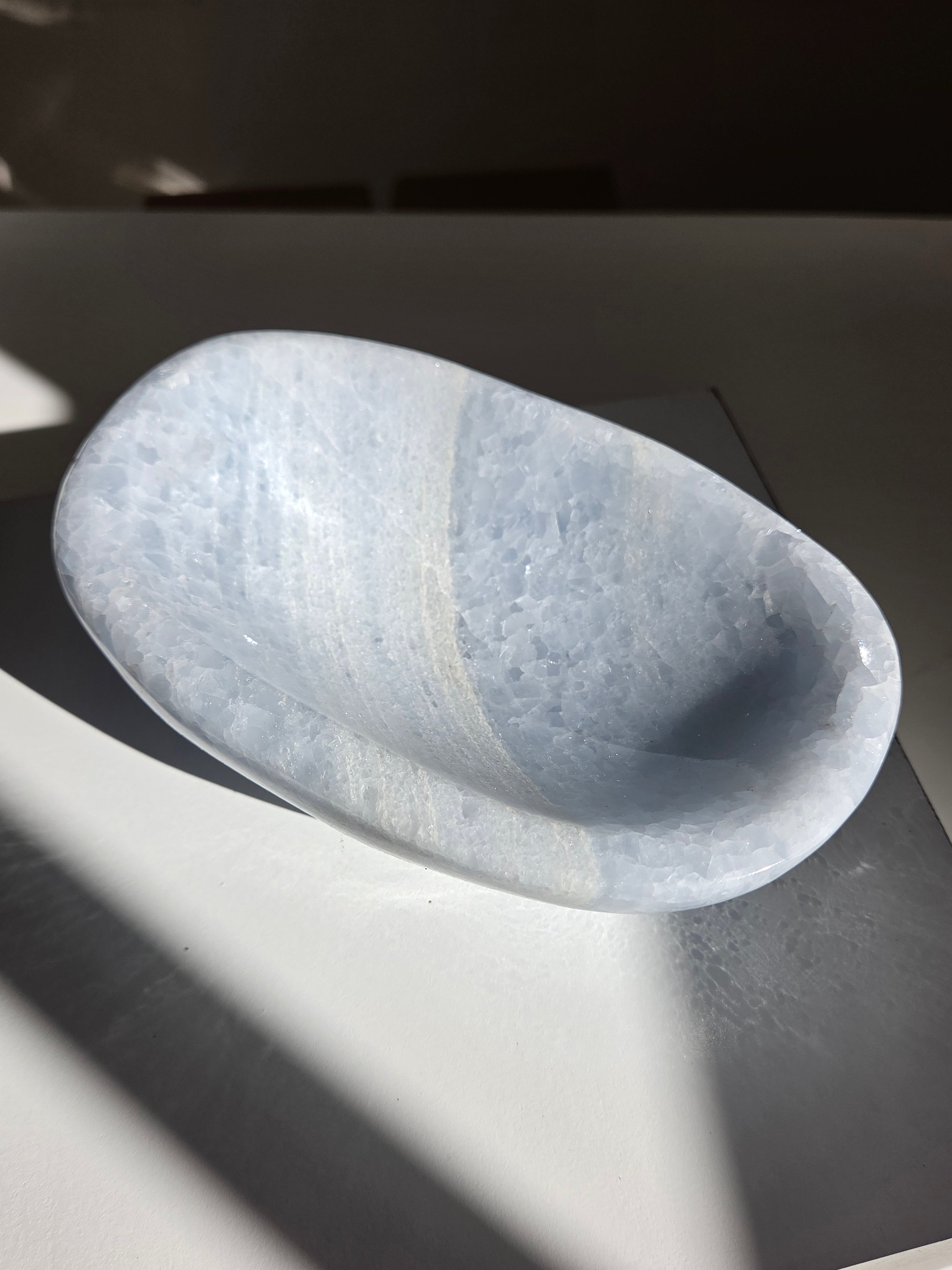 Blue Calcite Bowl 009