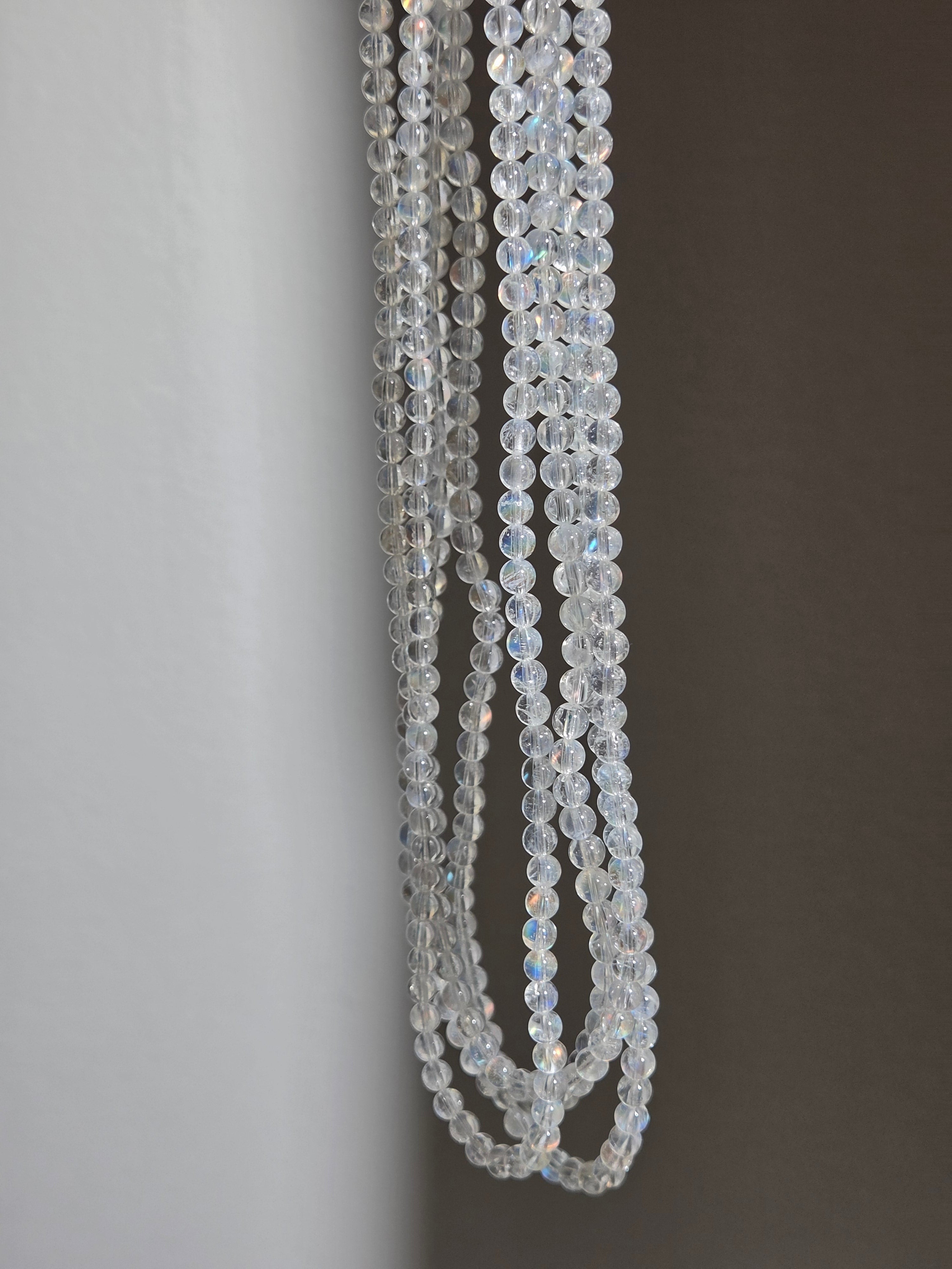 Malagasy Moonstone 3 wrap Bracelet | 4mm