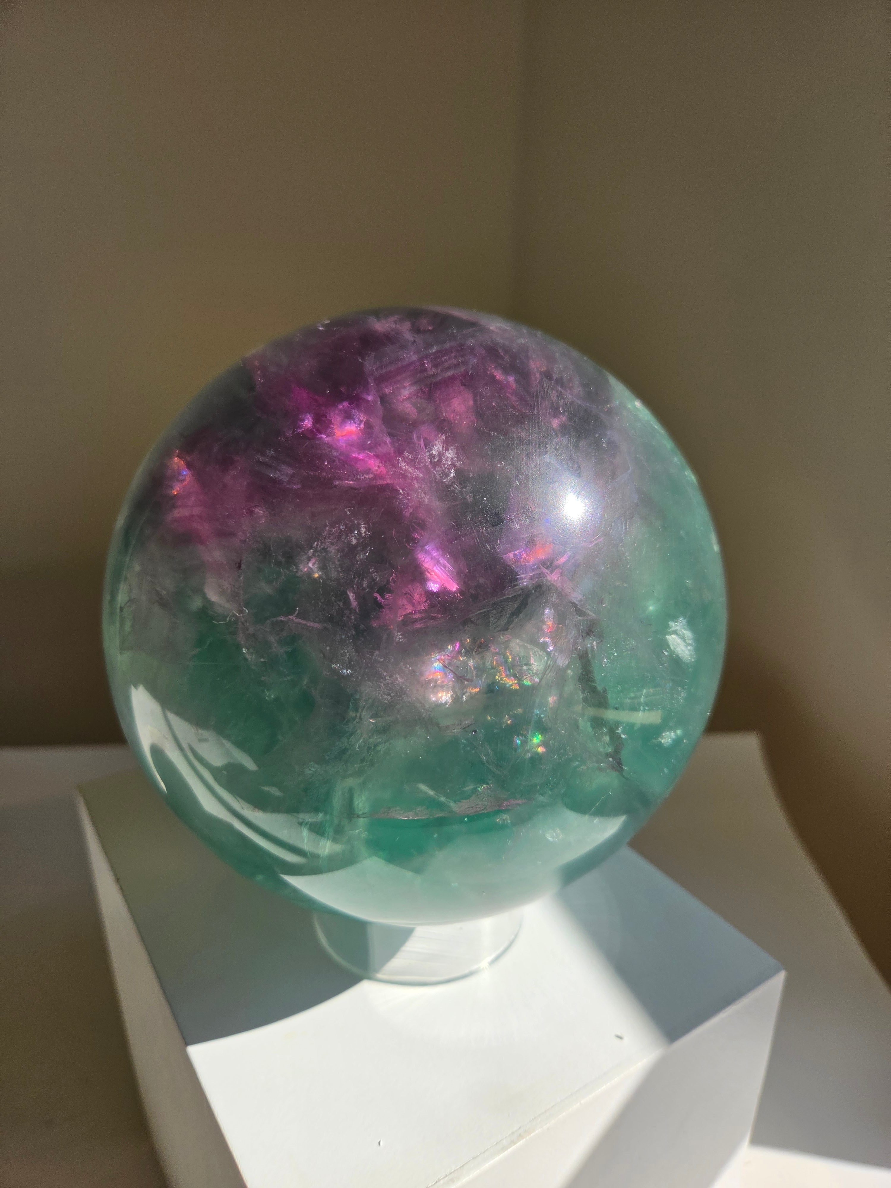 Fluorite Statement Sphere