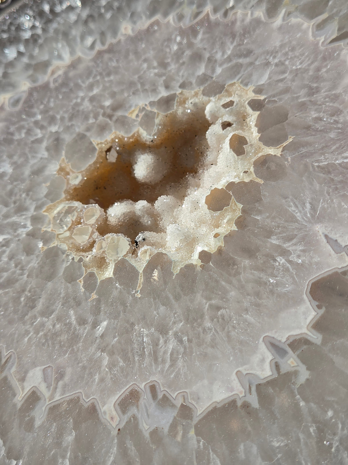 XL Agate Slab 002 | gold trim