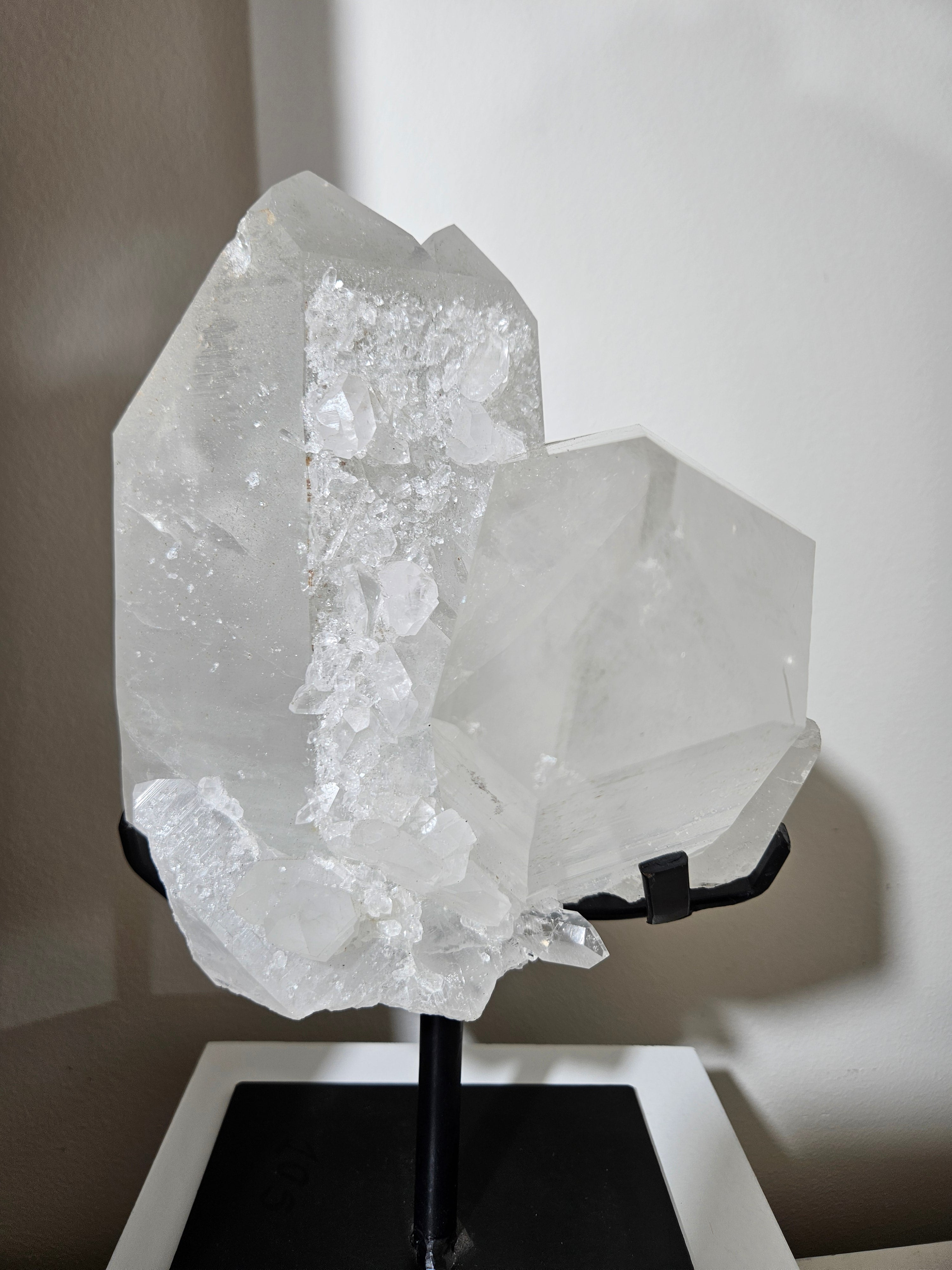 Quartz Twin Statement on Stand