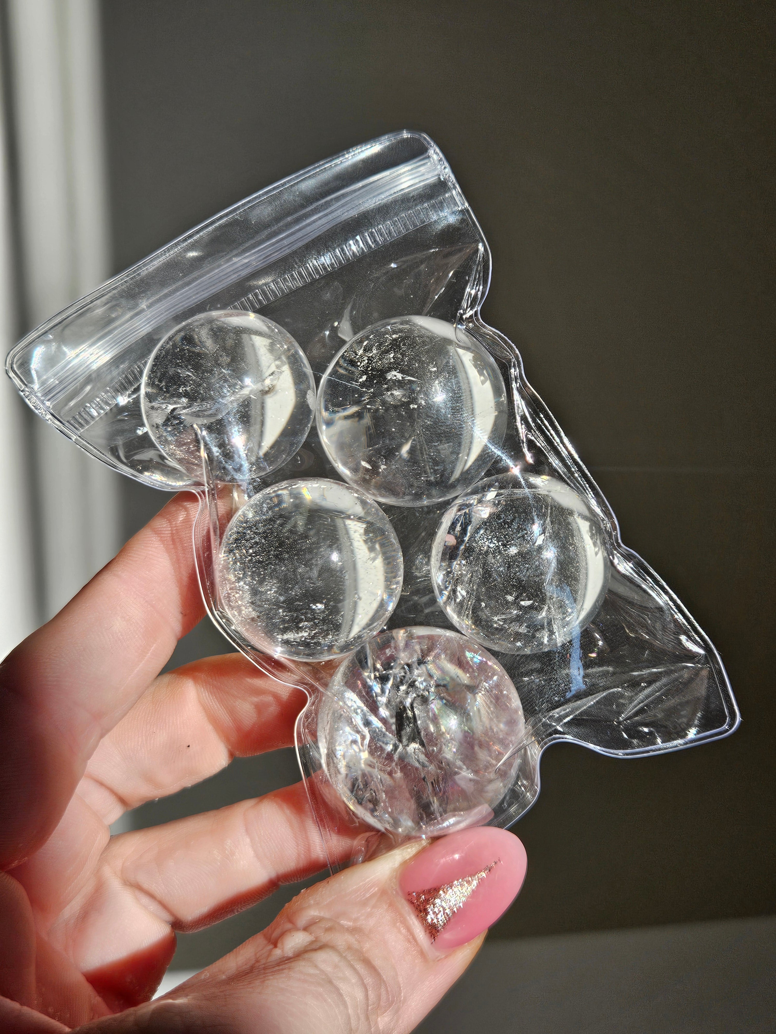 Lemurian Quartz Mini Sphere Set