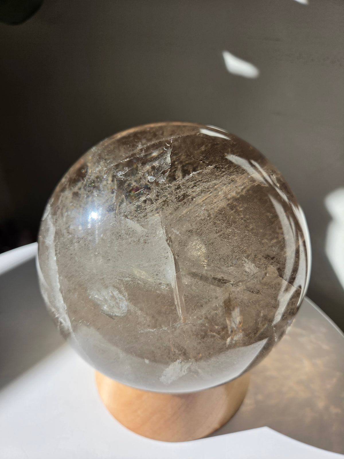 Smoky Quartz statement Sphere