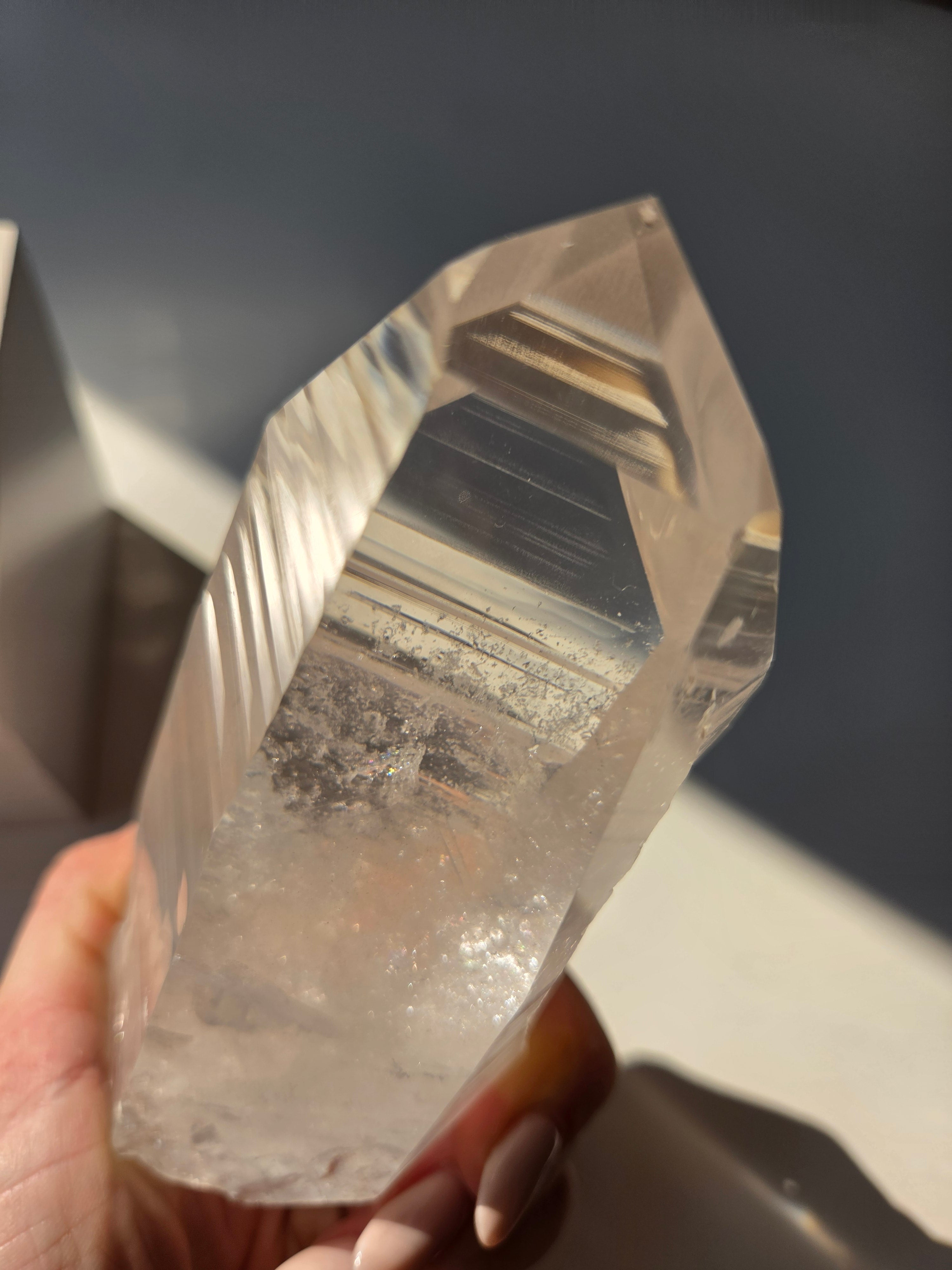Semipolished Lemurian Quartz 001