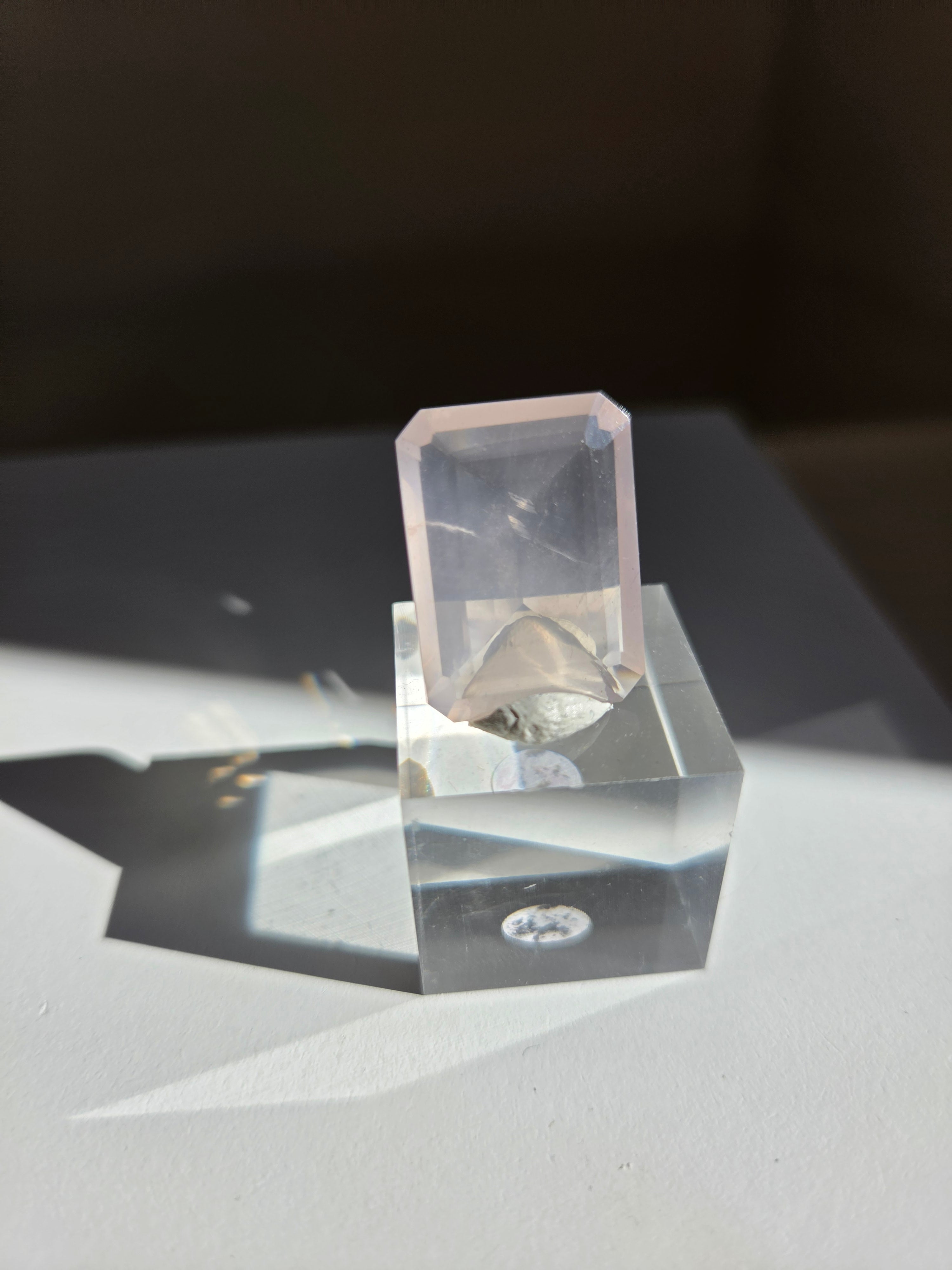 Faceted Rose Quartz 003