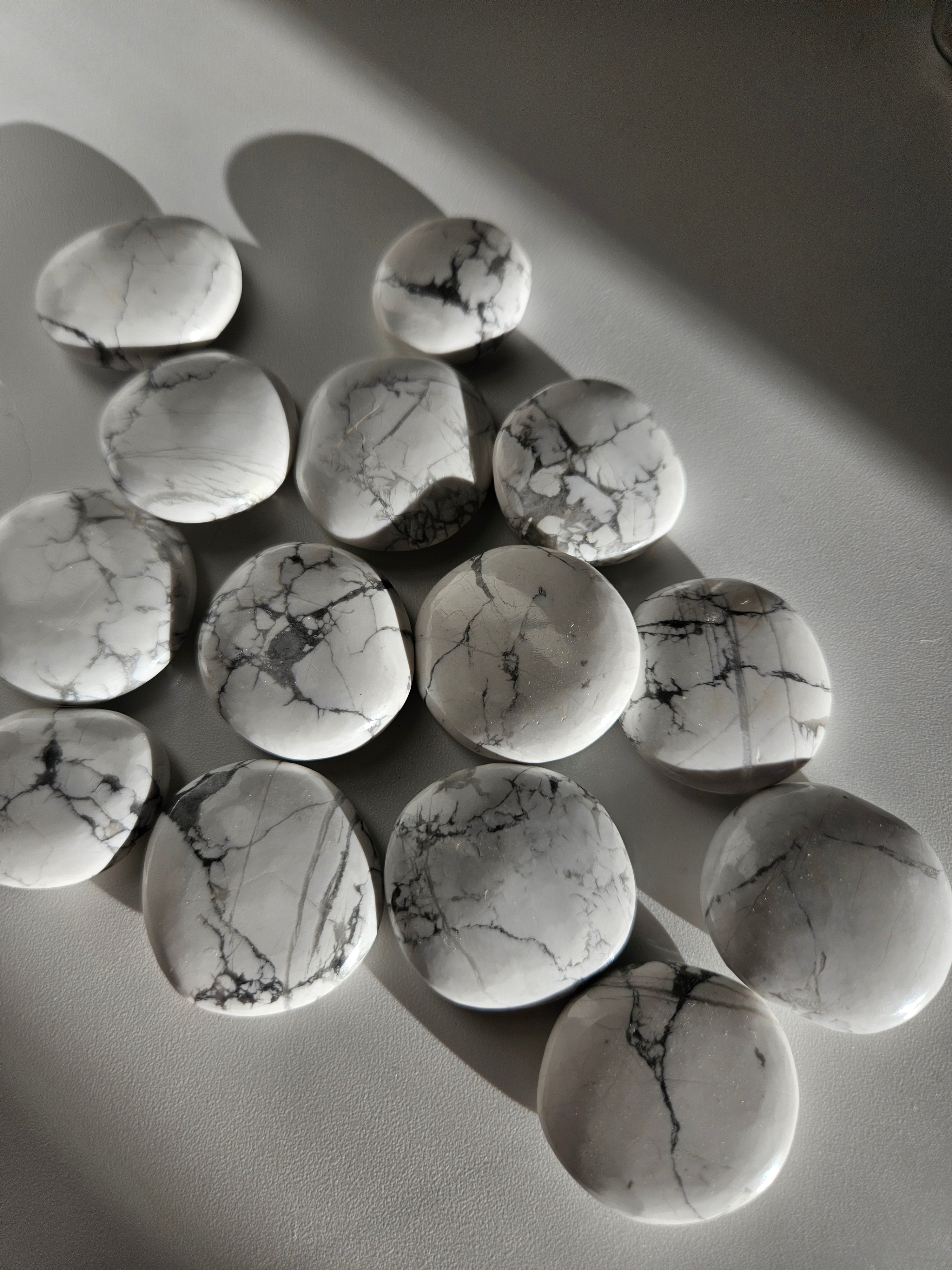 White Howlite Mini Flat