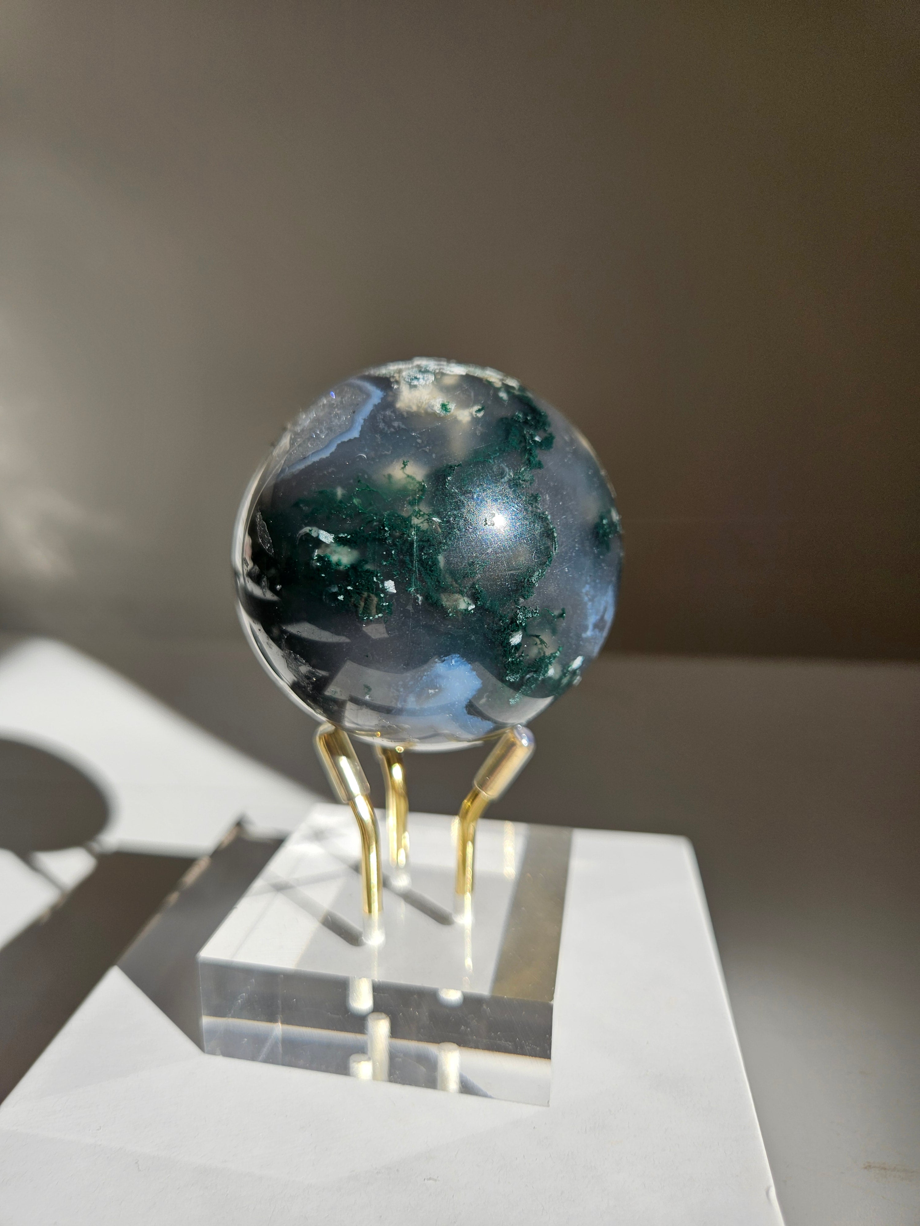 Moss Agate Sphere 008