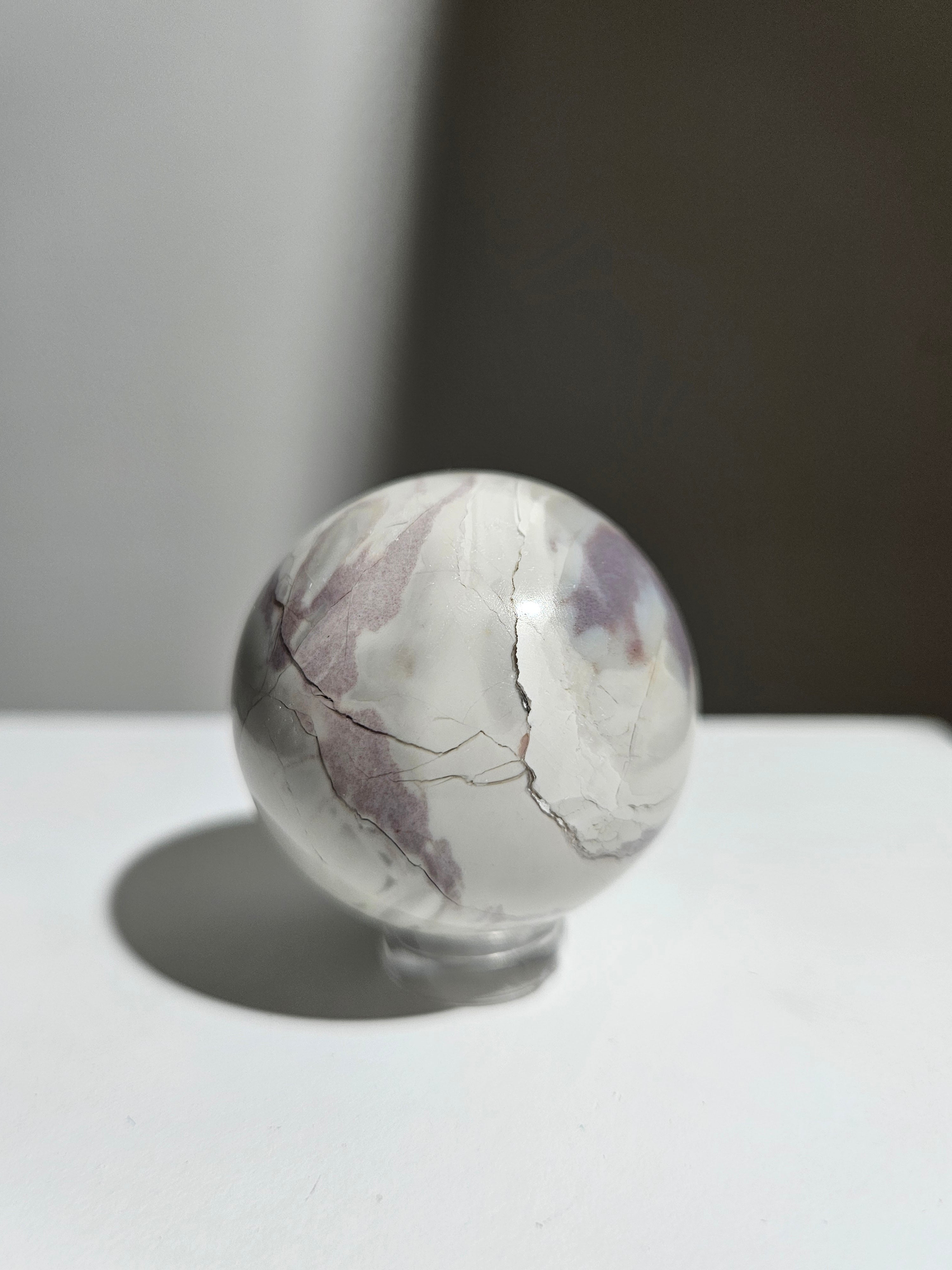 Hyacinth jasper sphere 005