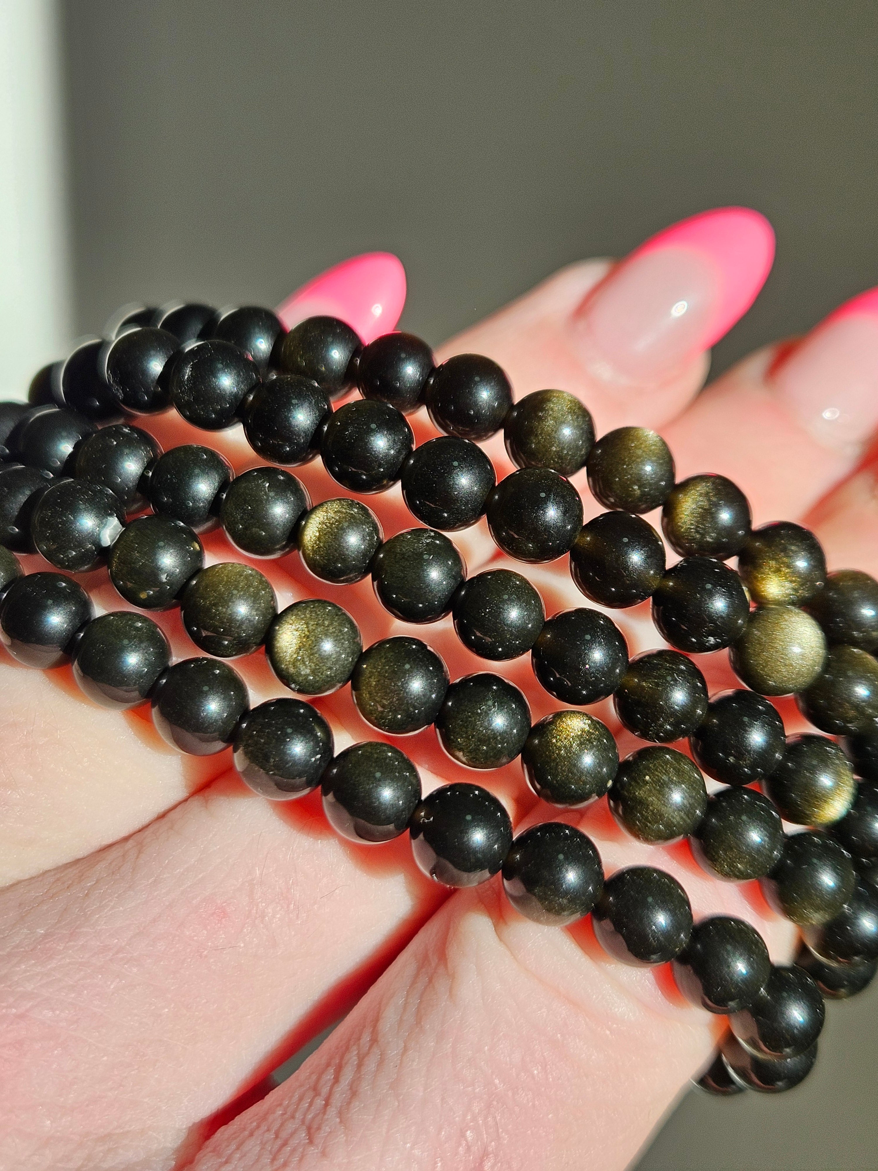 Golden Obsidian Bracelet | 6mm