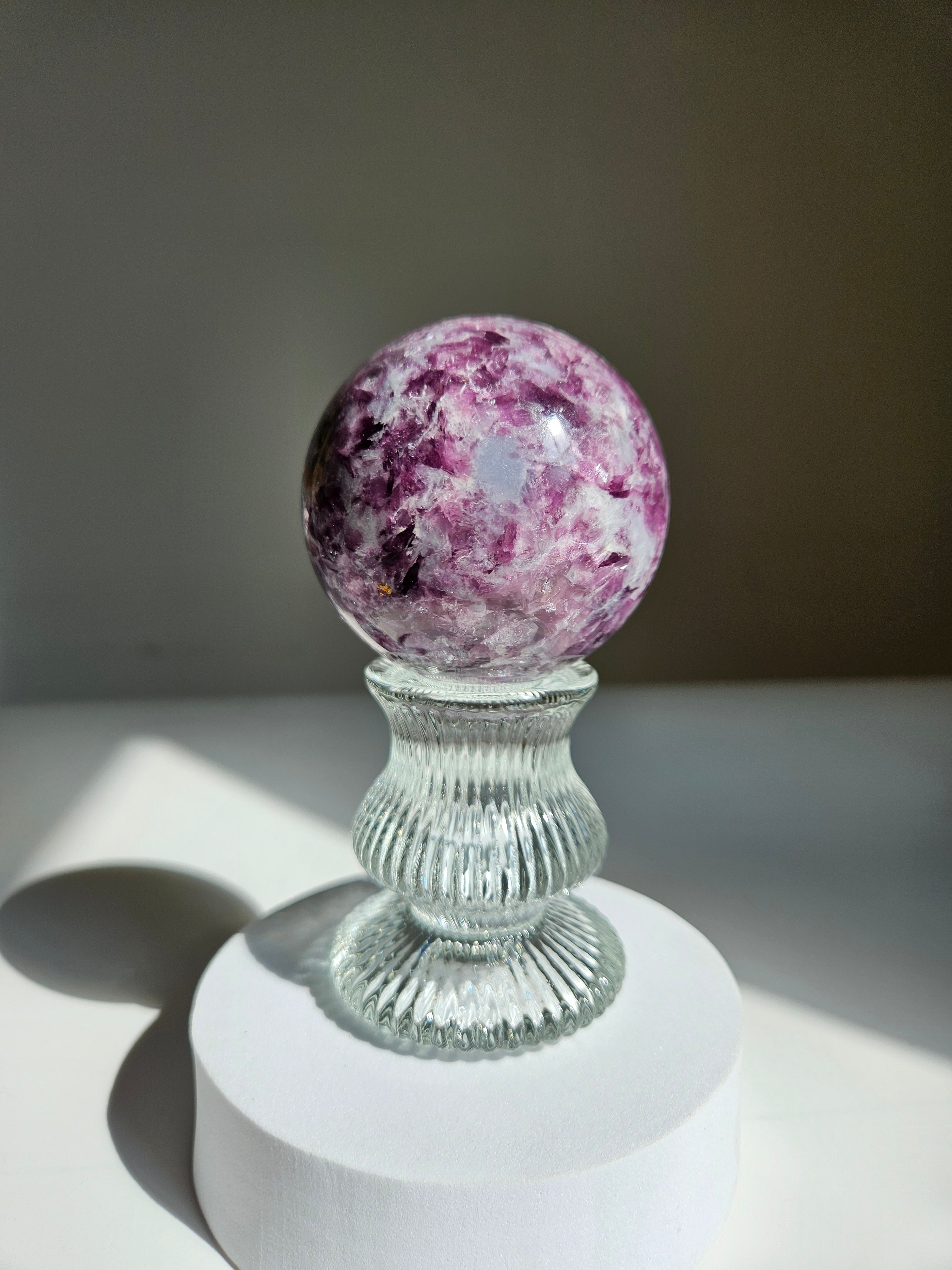 Lepidolite Sphere 003