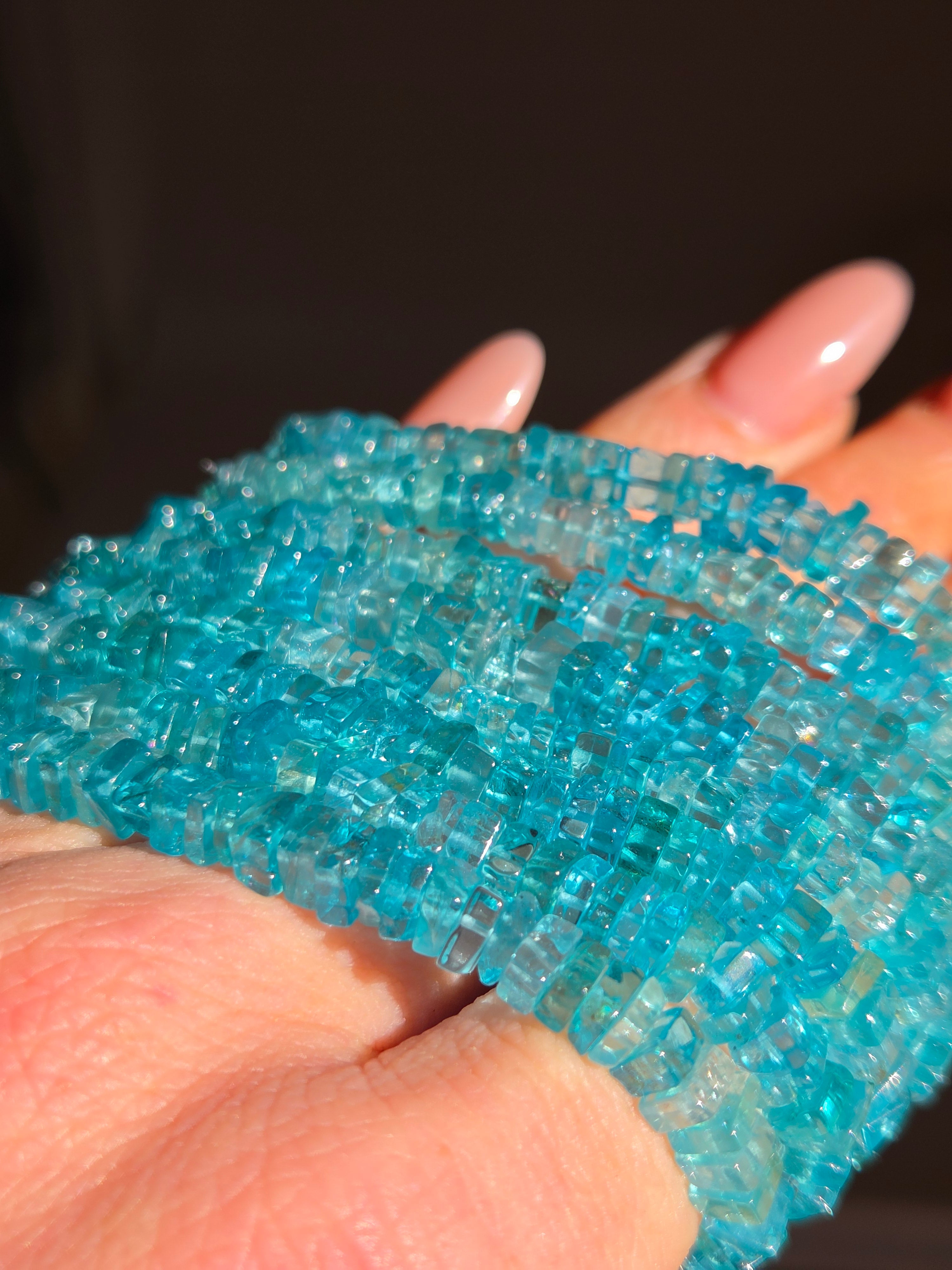 Gem Blue Apatite Bracelet | 6mm