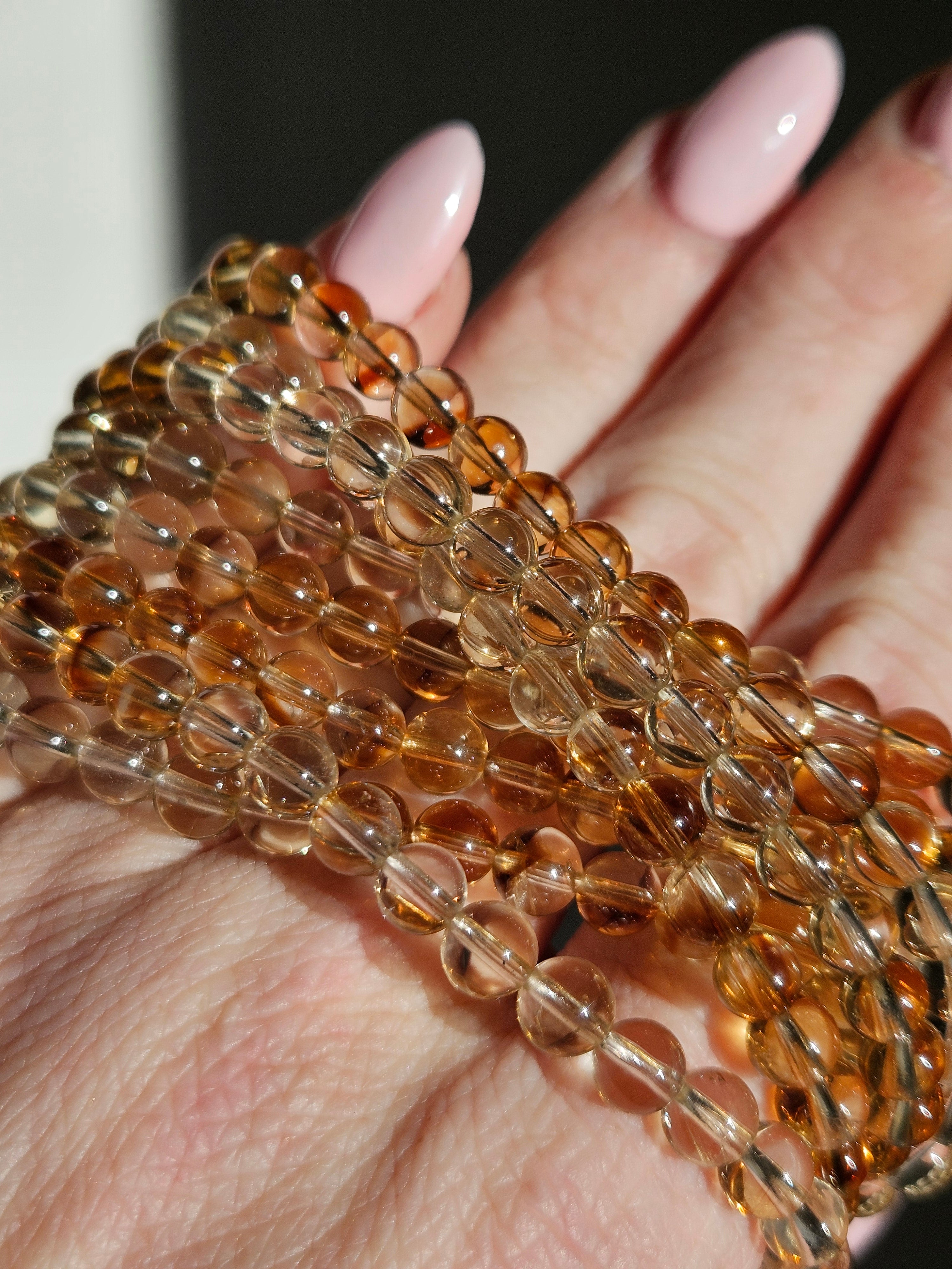 Citrine 3 wrap Bracelet | 5.5mm