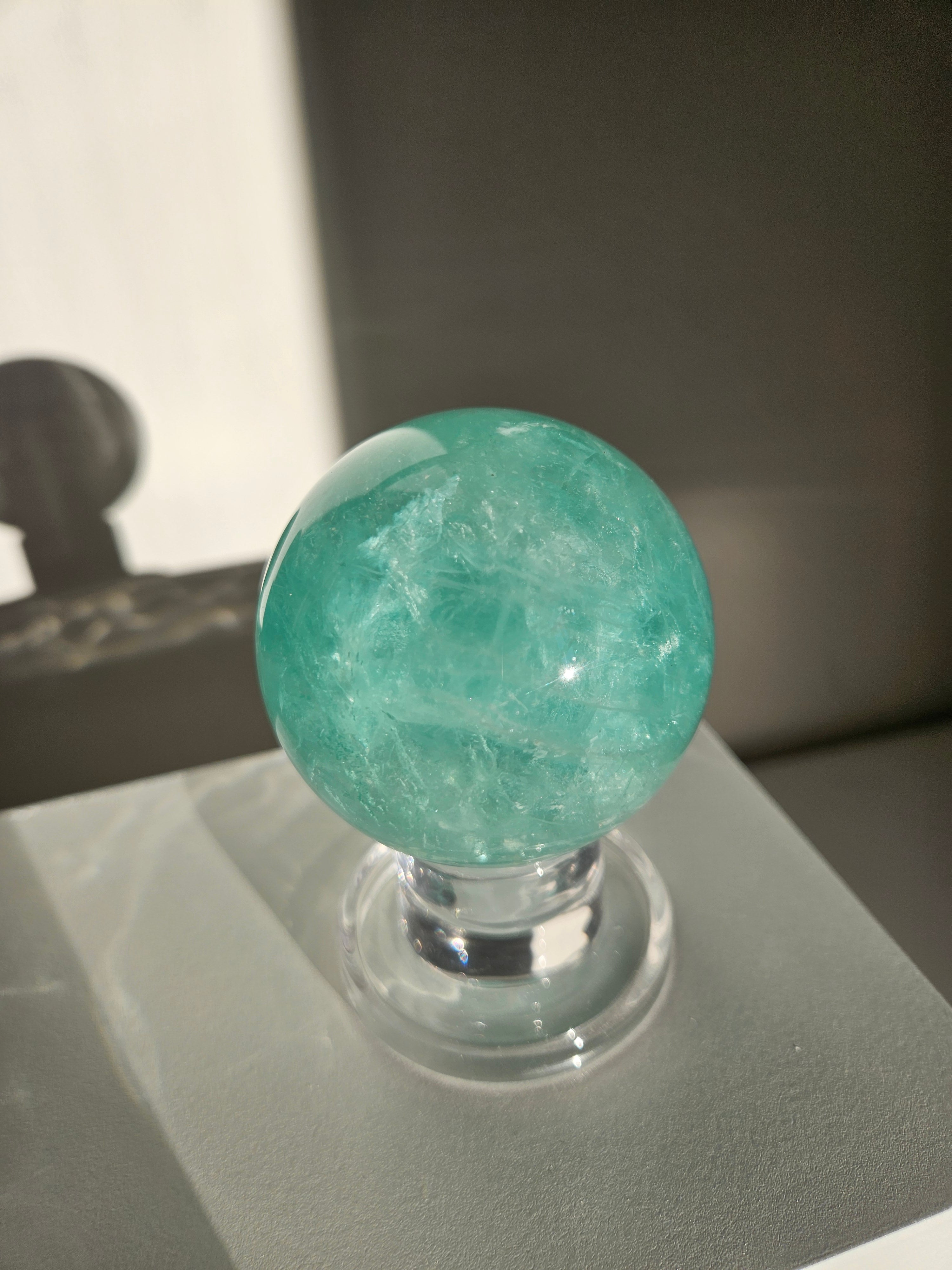 Green Fluorite Sphere 001