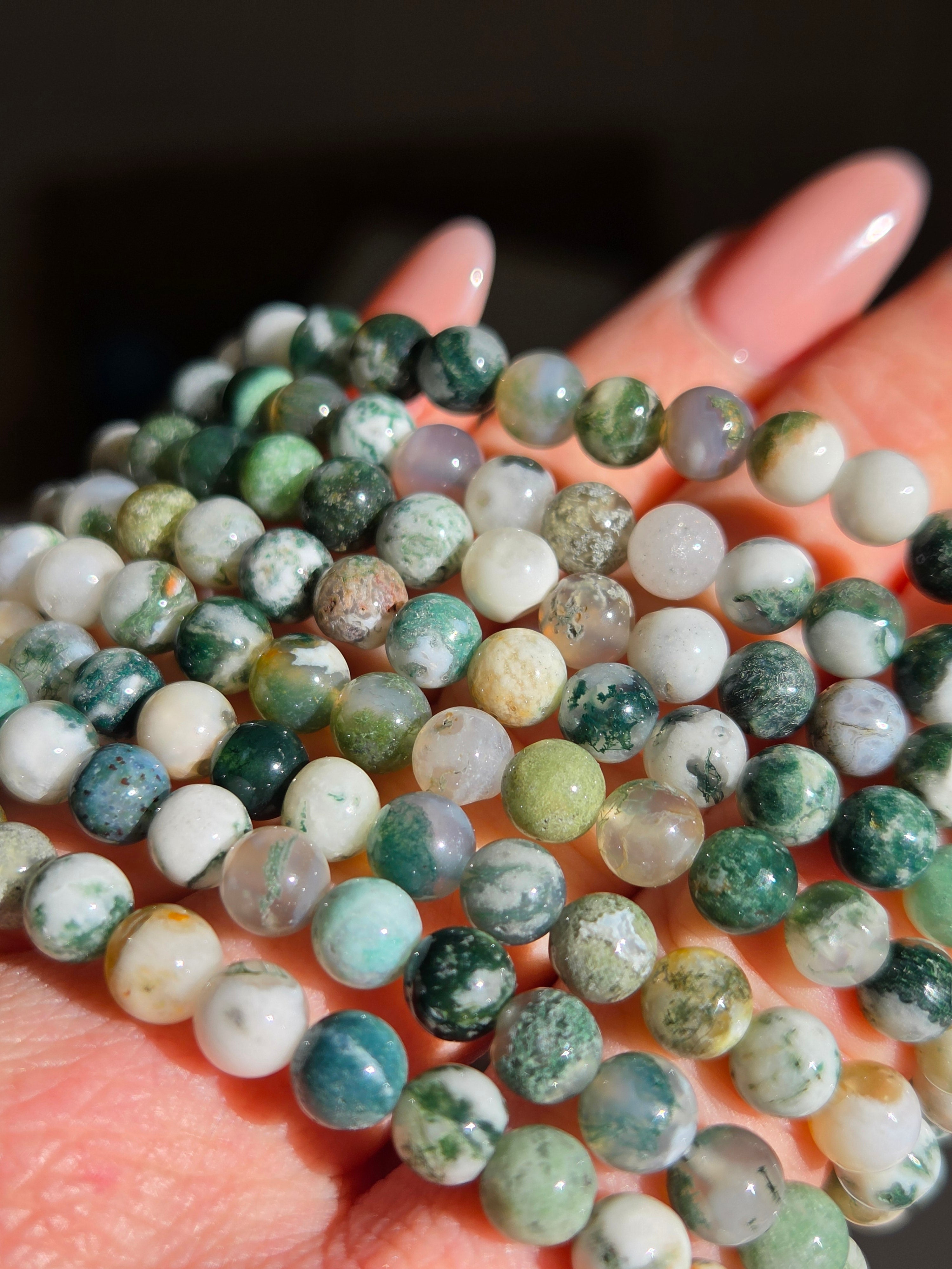 Tree Agate Bracelet | 6mm