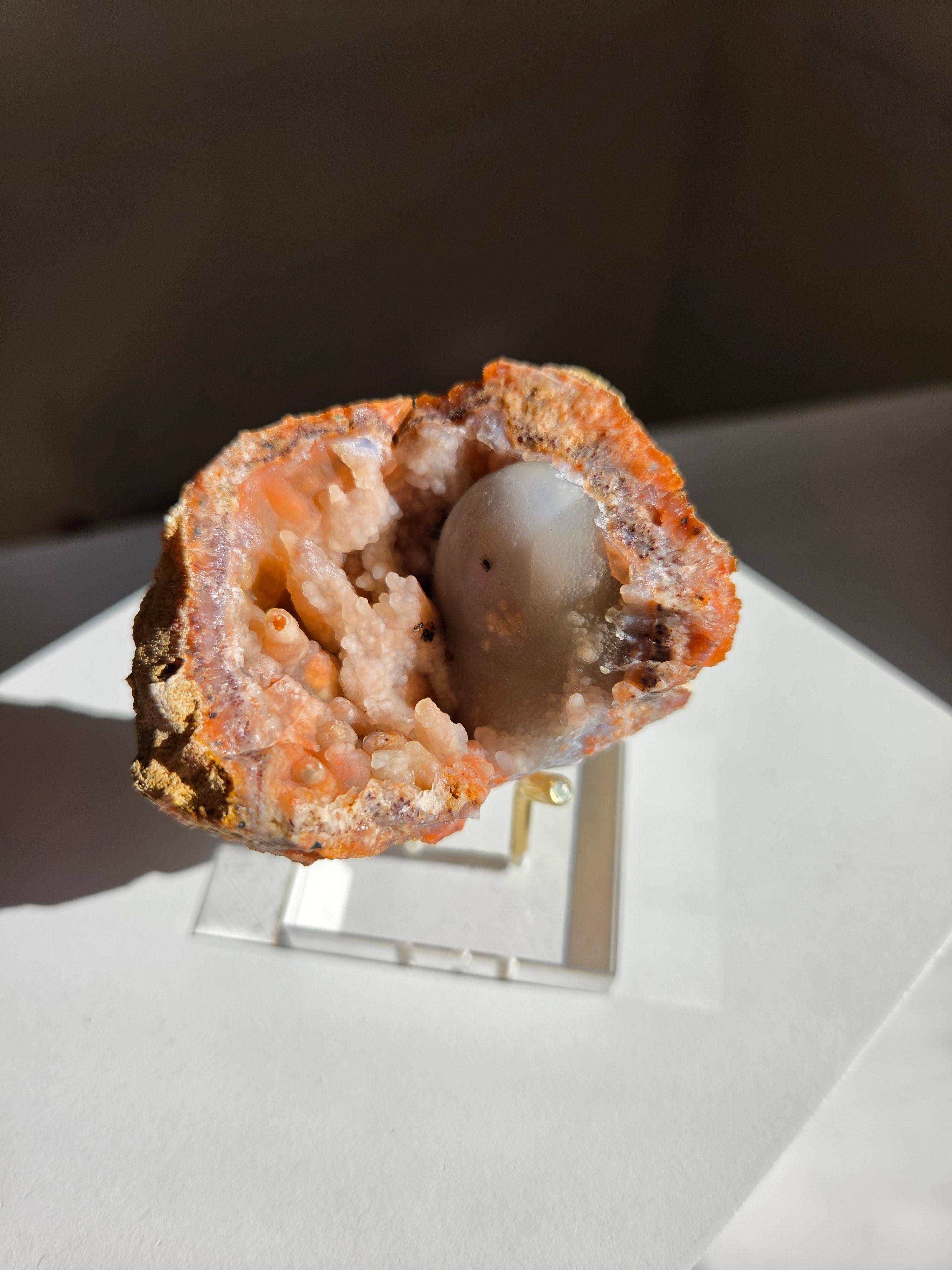Pink Chalcedony Geode 002
