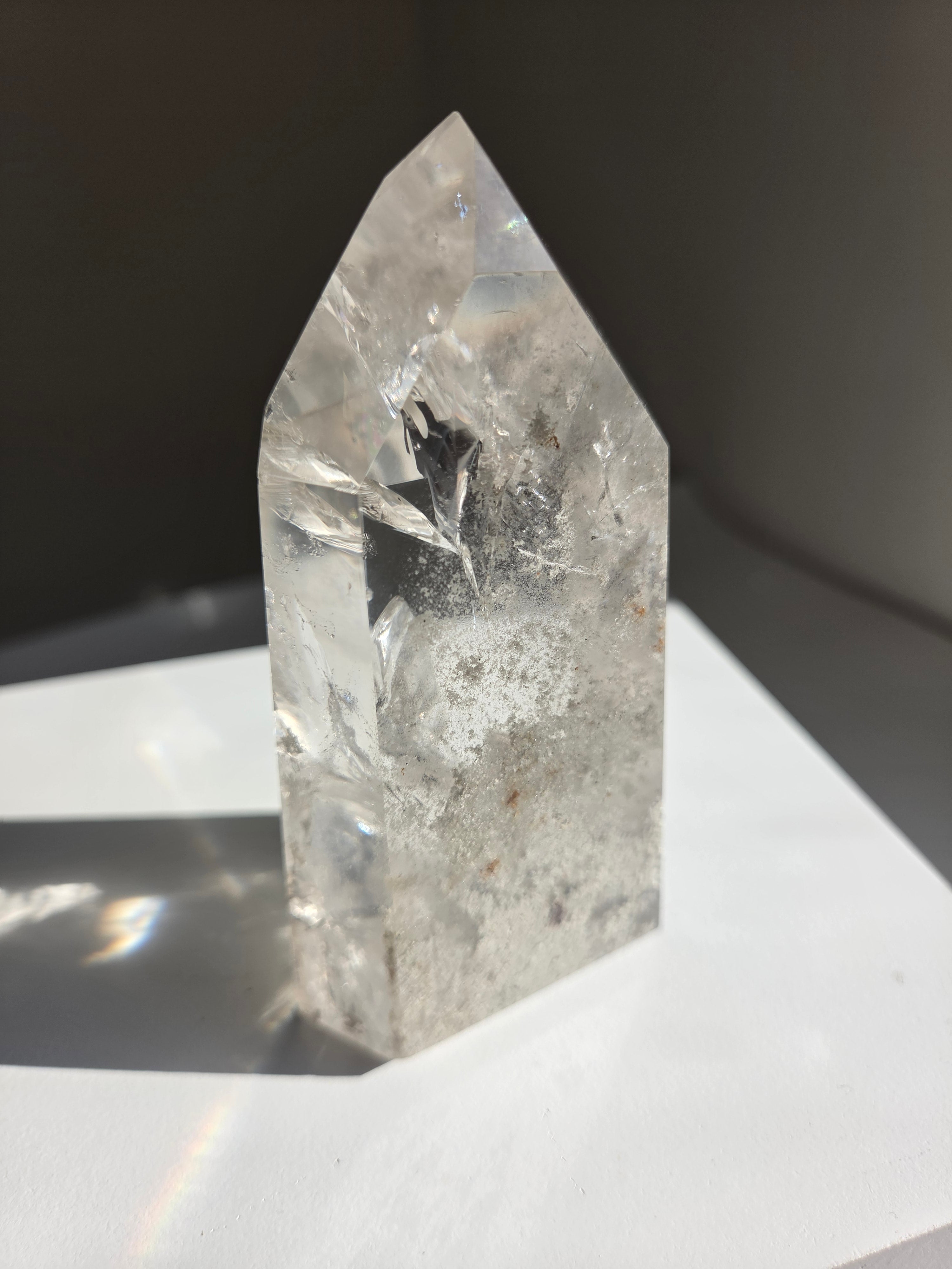 Smoky x Garden Quartz Tower 025